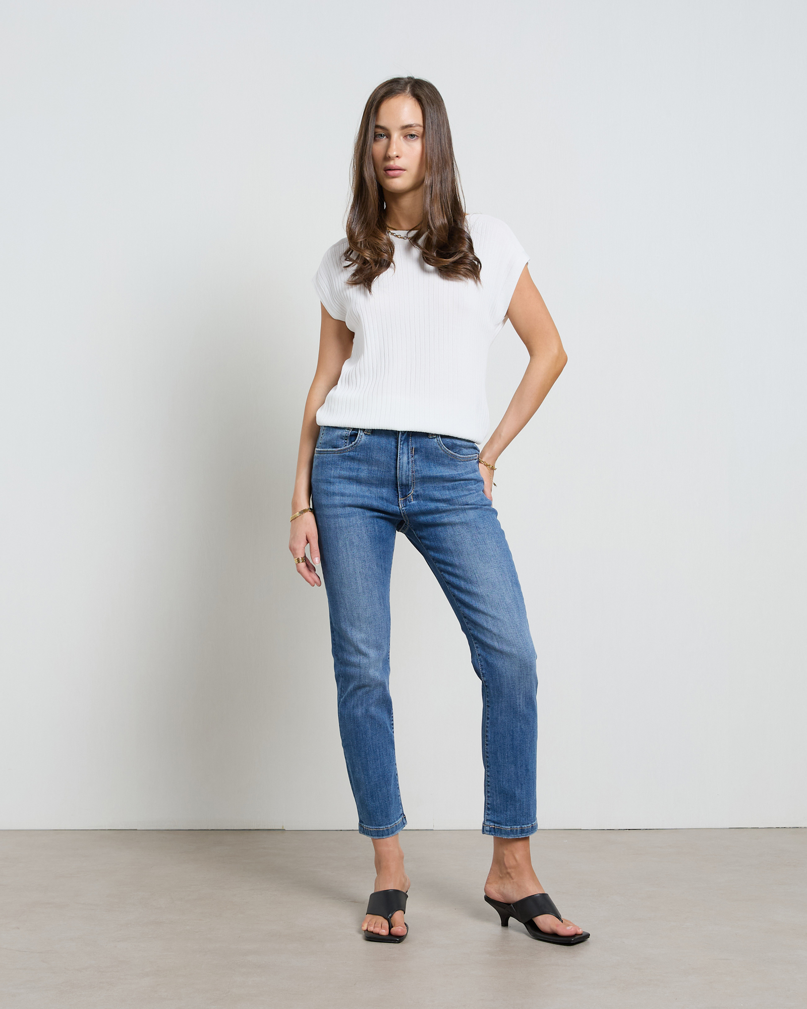 Mika Blur Blue Straight Leg Jeans