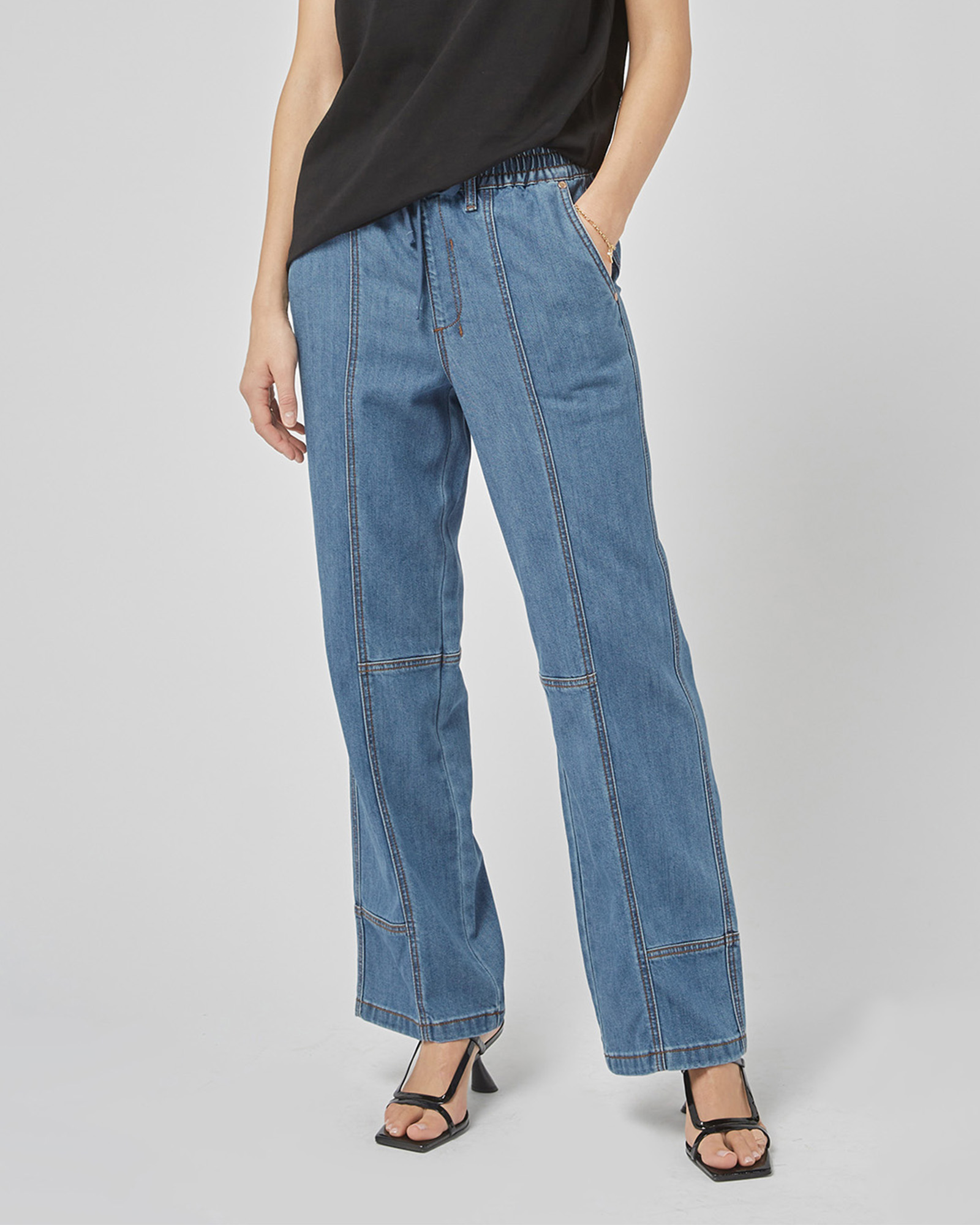 Kara Denim Tencel Pants