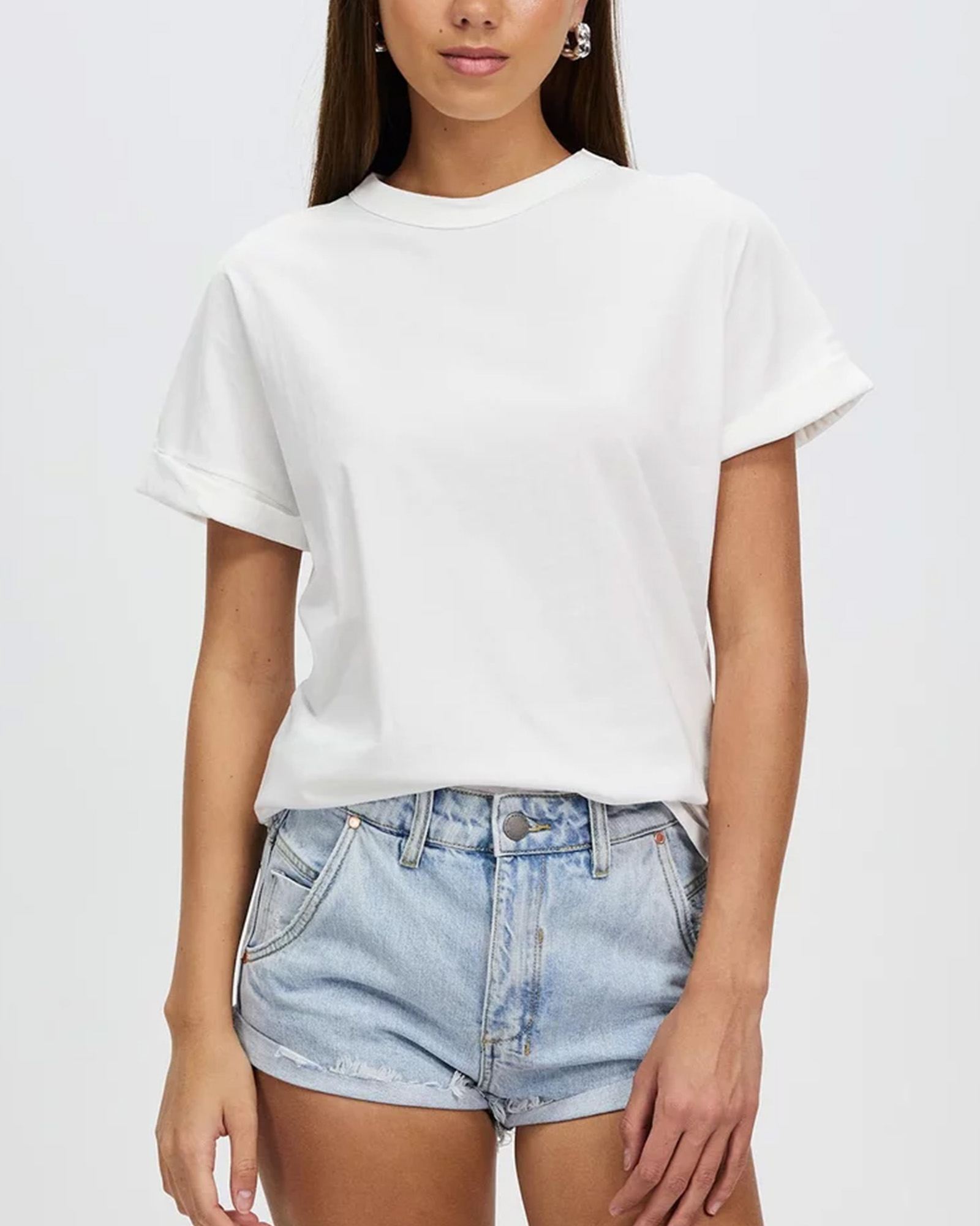 Slouchy White Tee