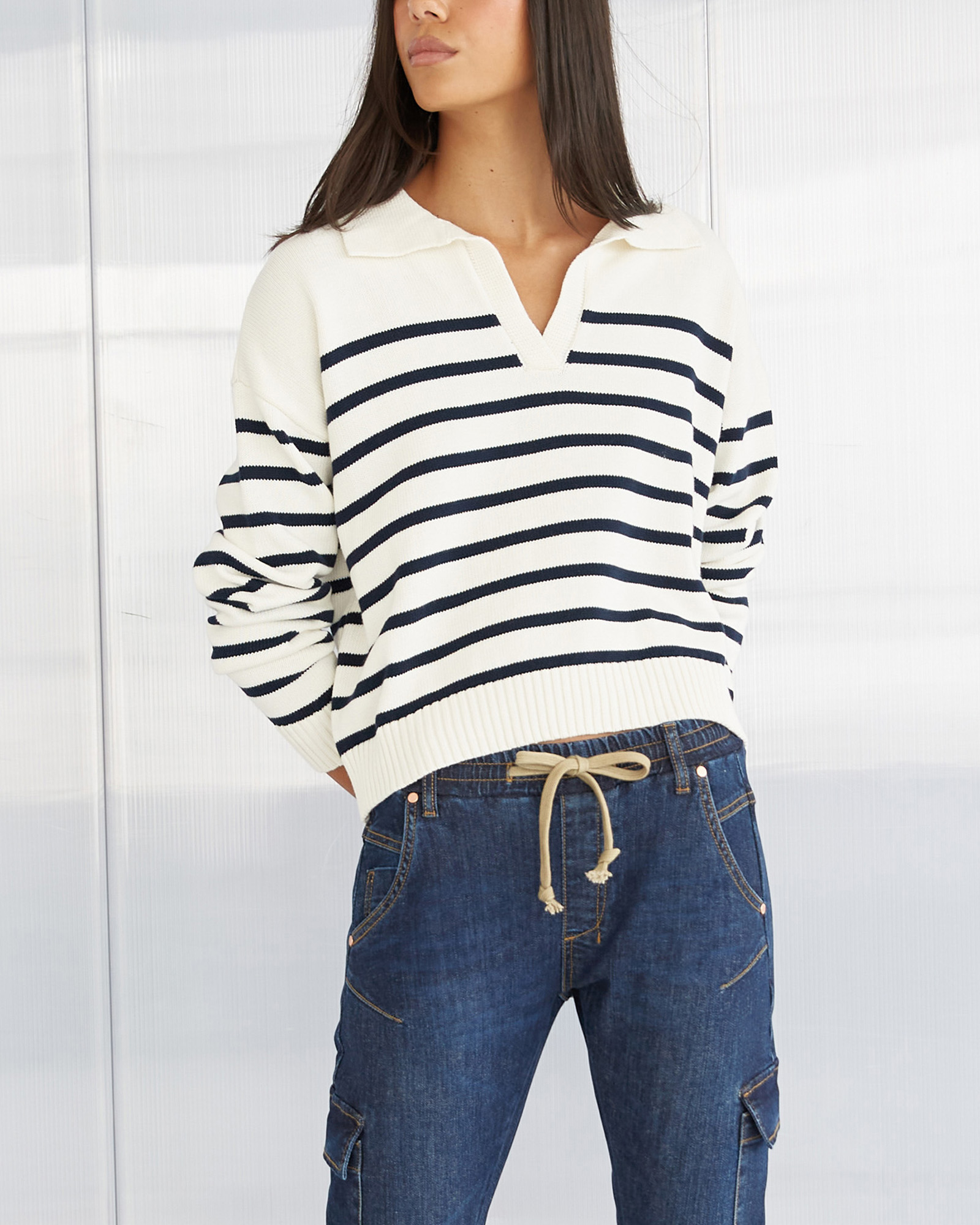 Rita Cotton Polo Sweater