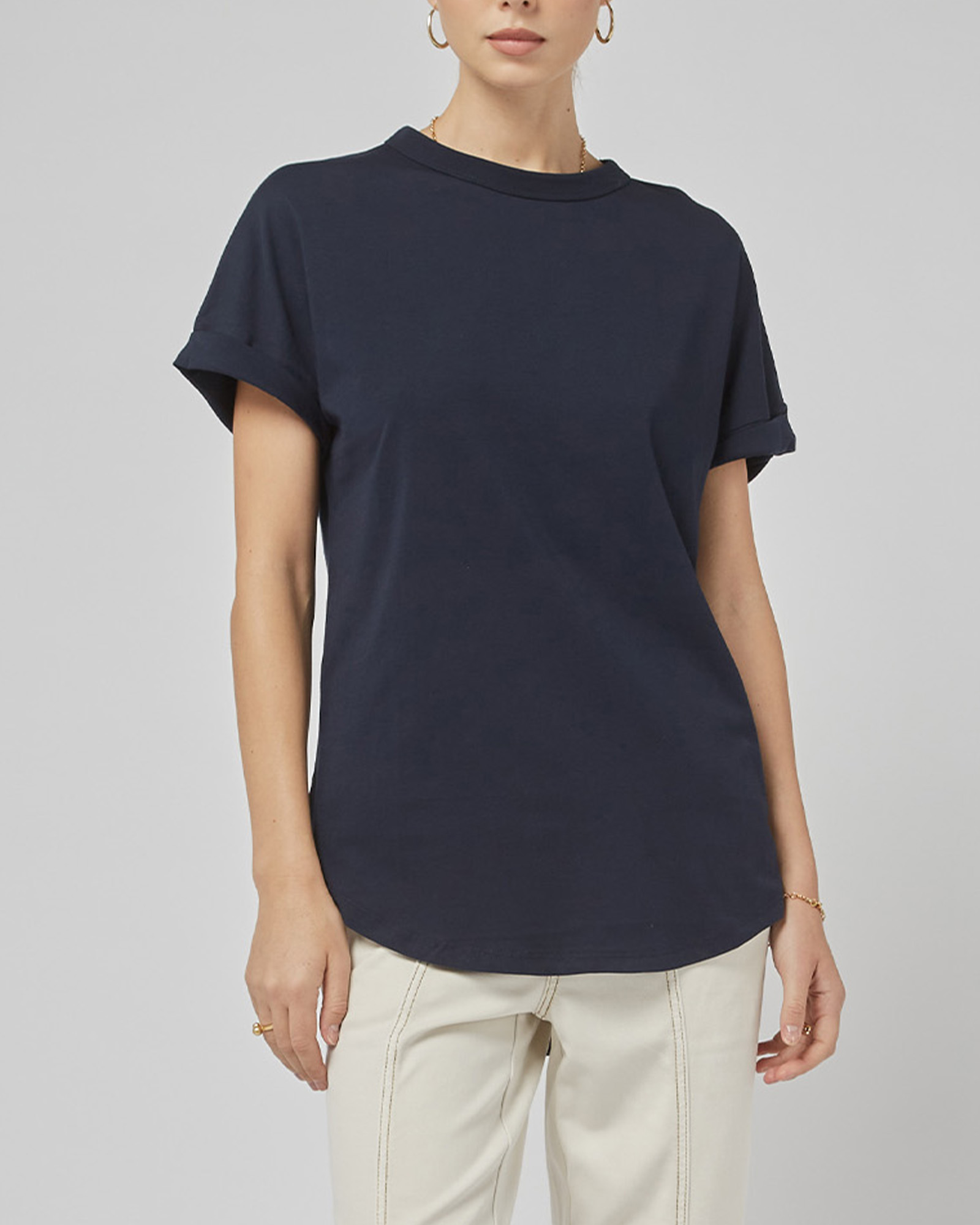 Slouchy Navy Tee