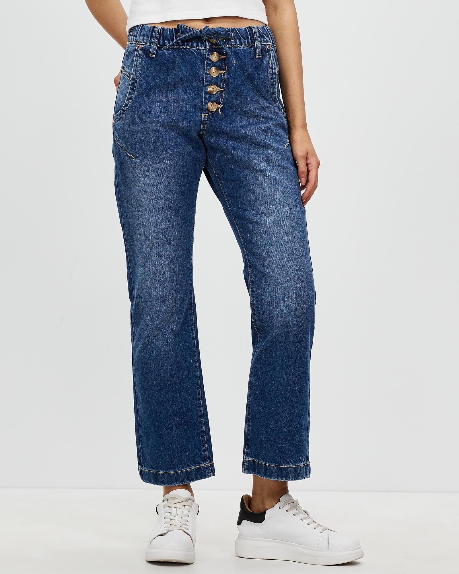 Unwind Denim Ankle Length Pants