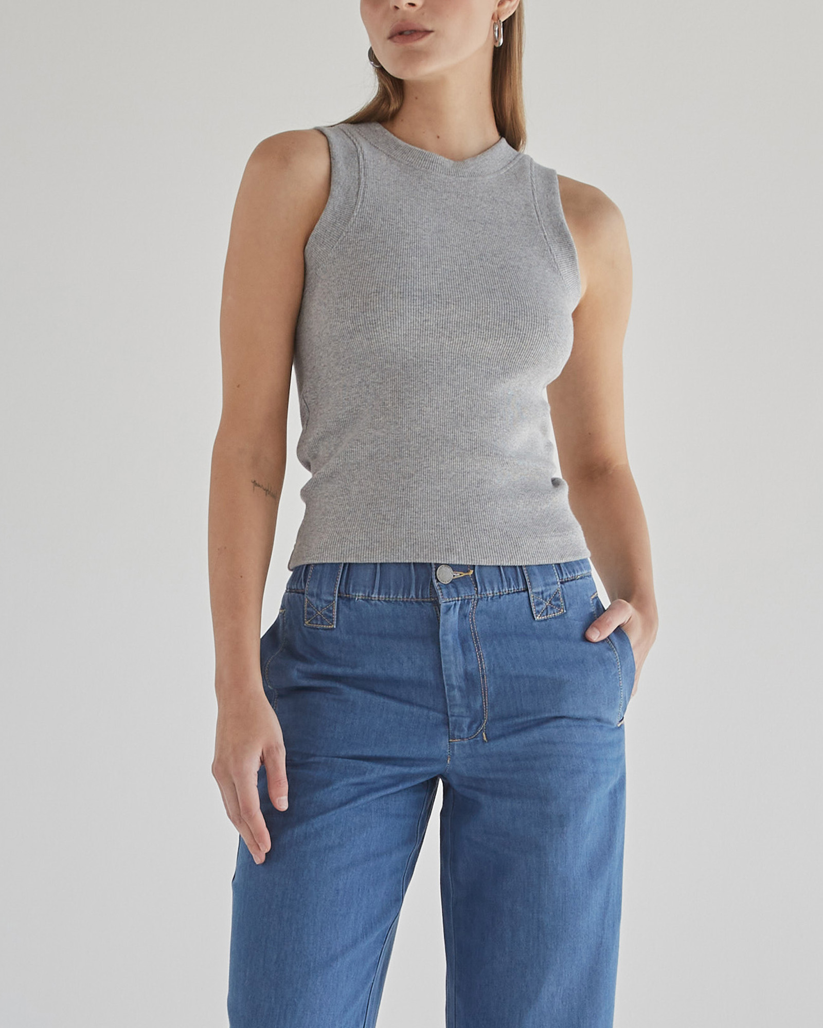 Joey Melange Rib Tank