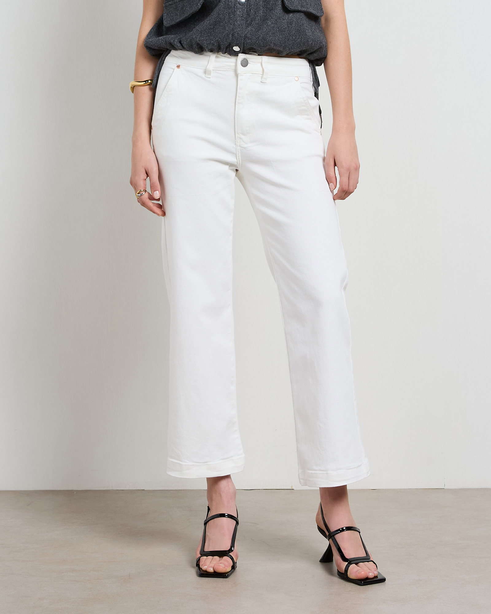 Cody Ivory Kick Flare Trouser