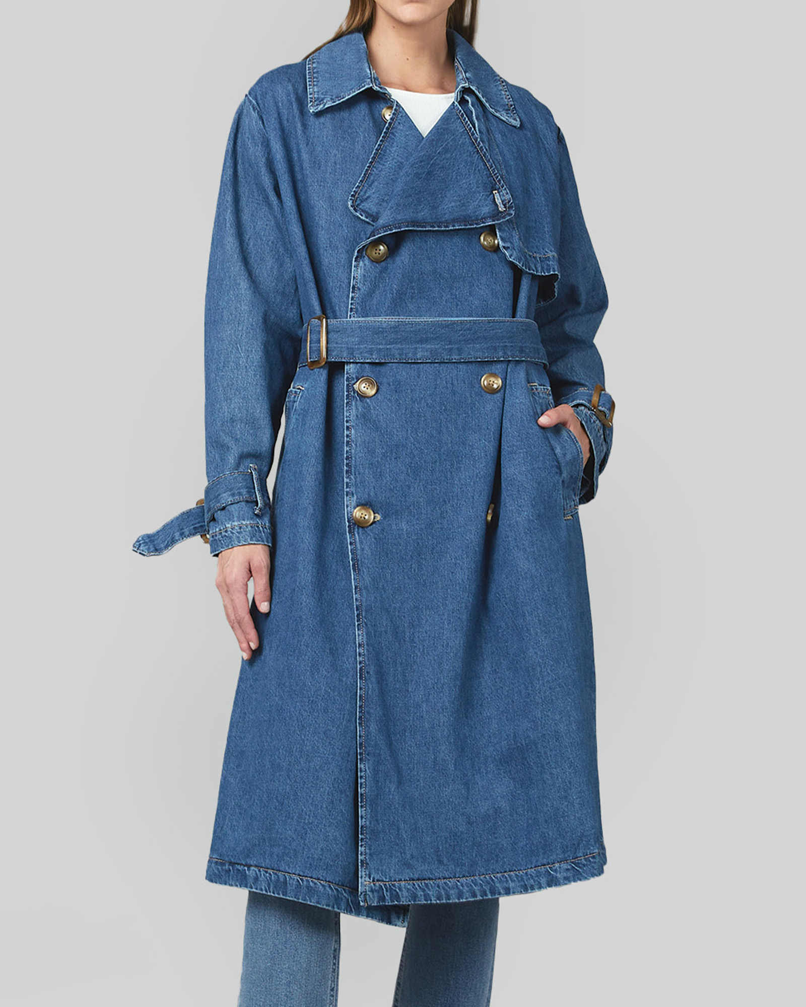 Reya Denim Trench Coat