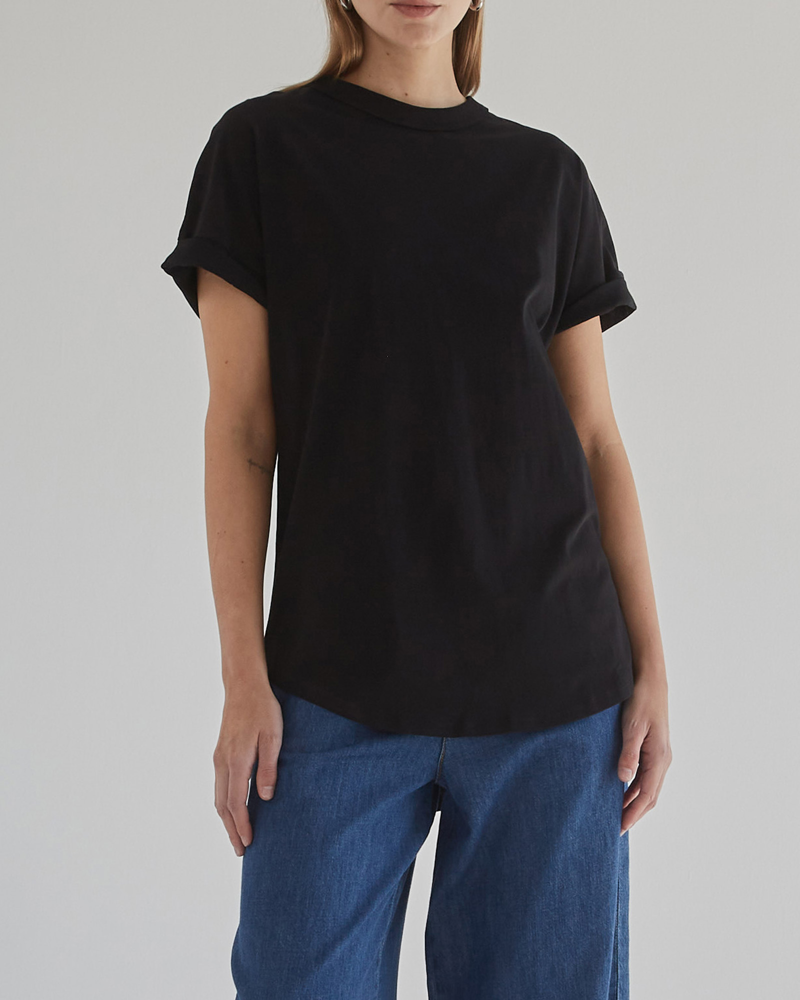 Slouchy Black Tee