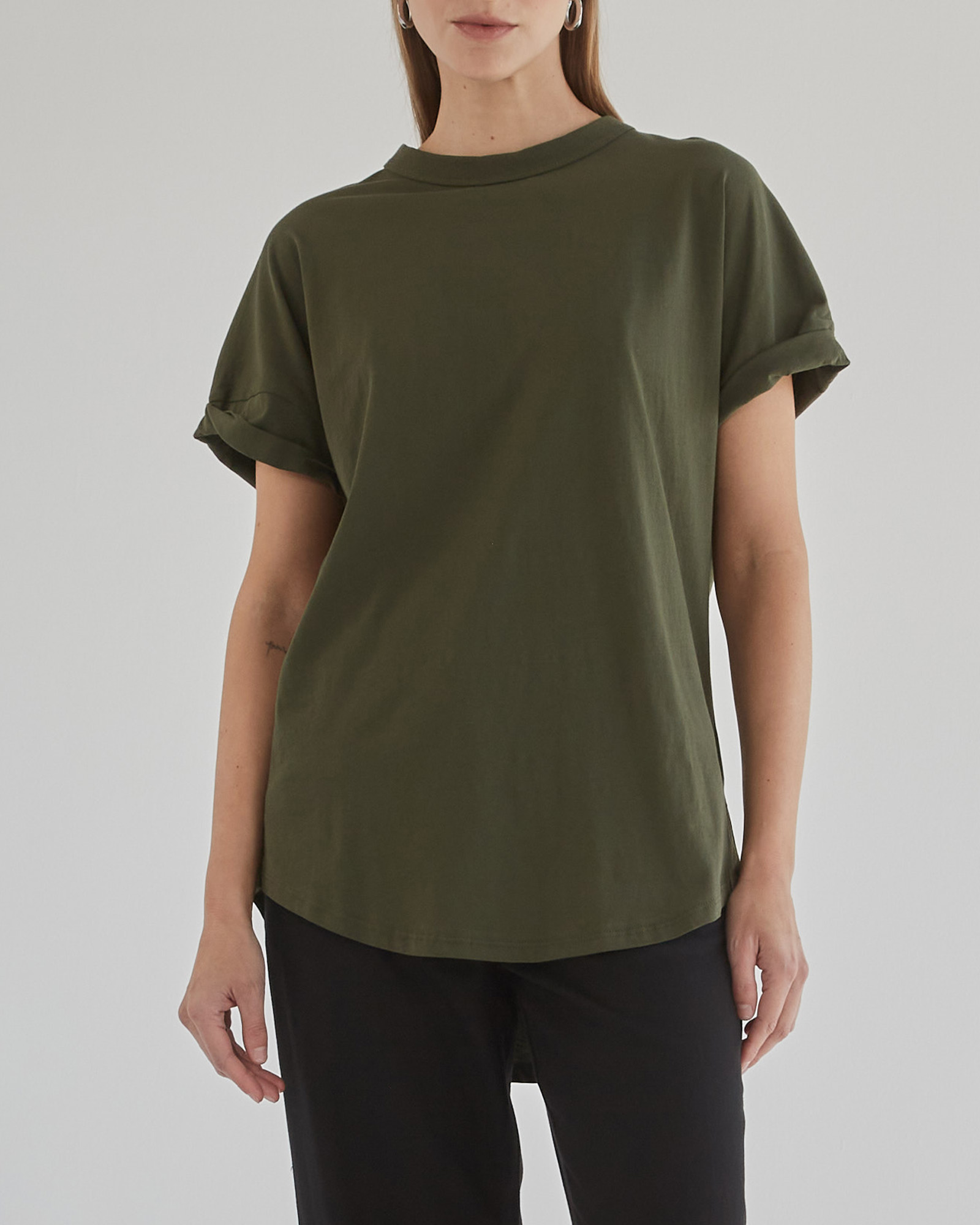 Slouchy Forest Green Tee