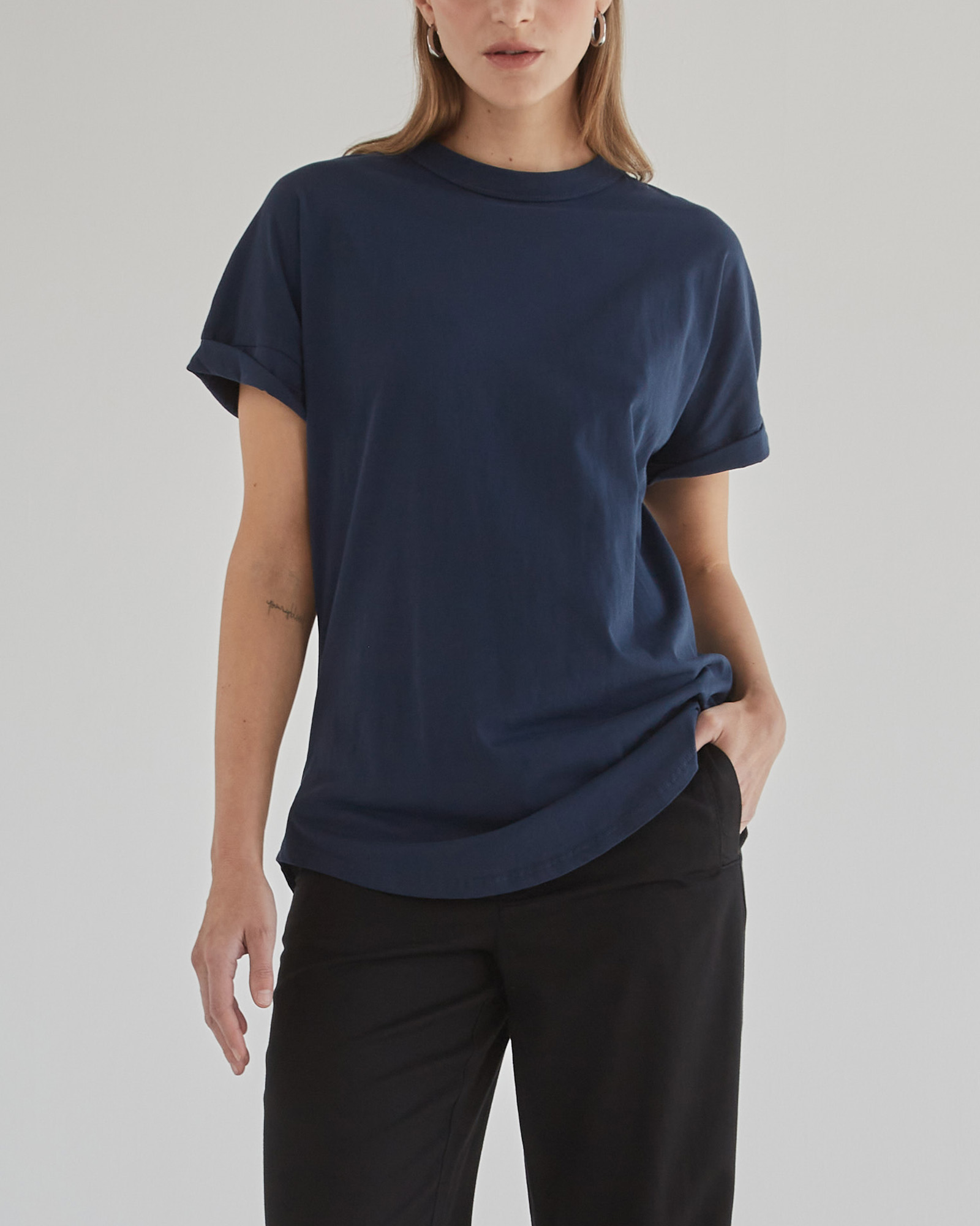 Slouchy Navy Blue Tee