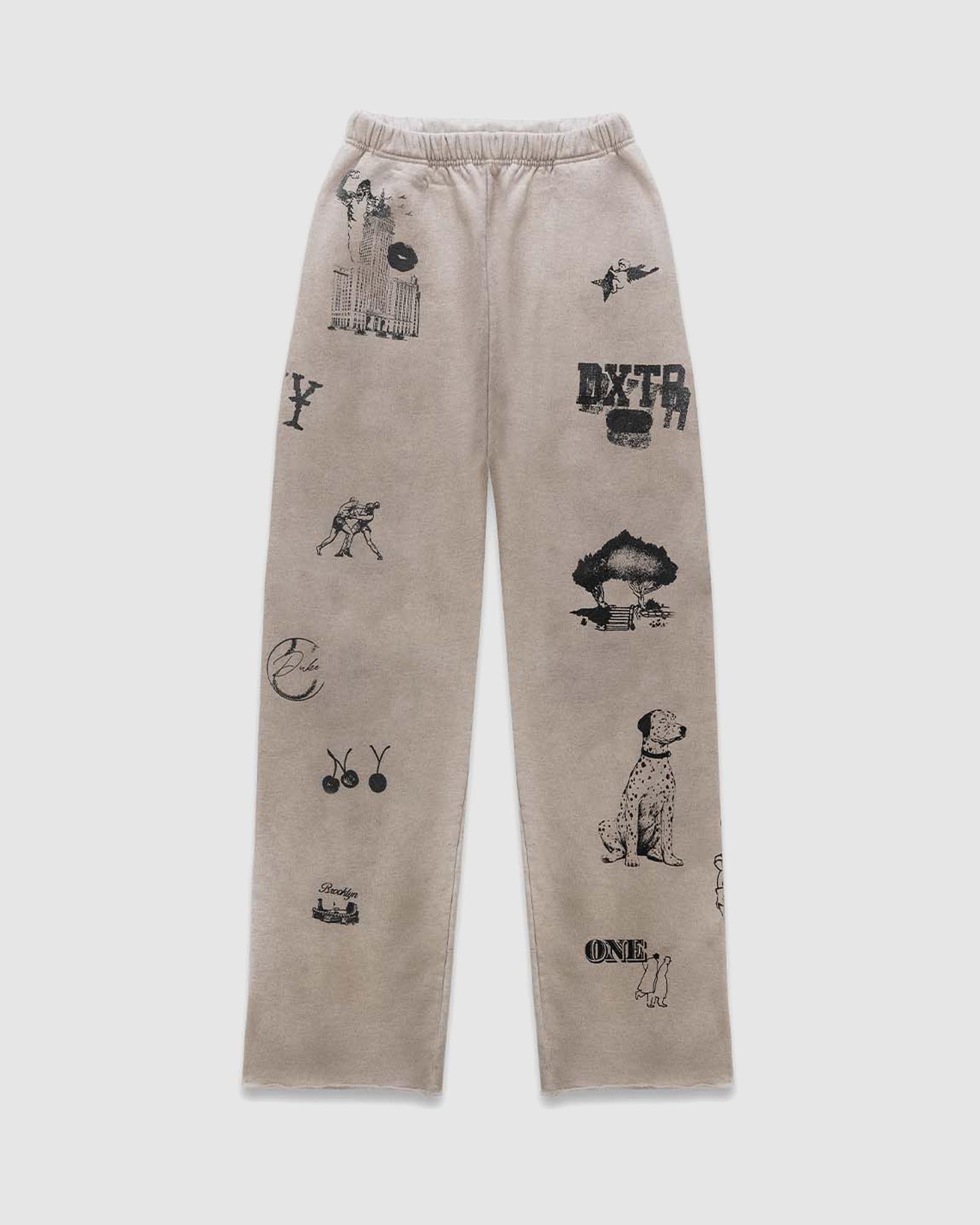 NY Sketch Oat Marl Track Pant