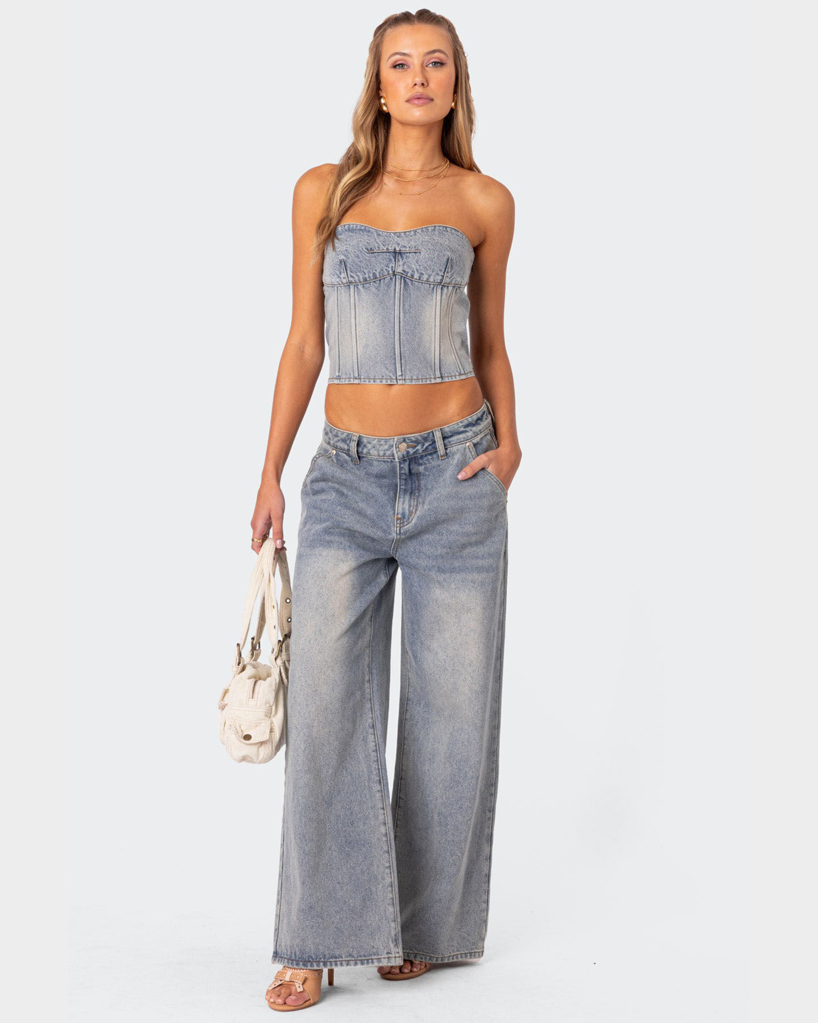 Myla Washed Wide Leg Jeans