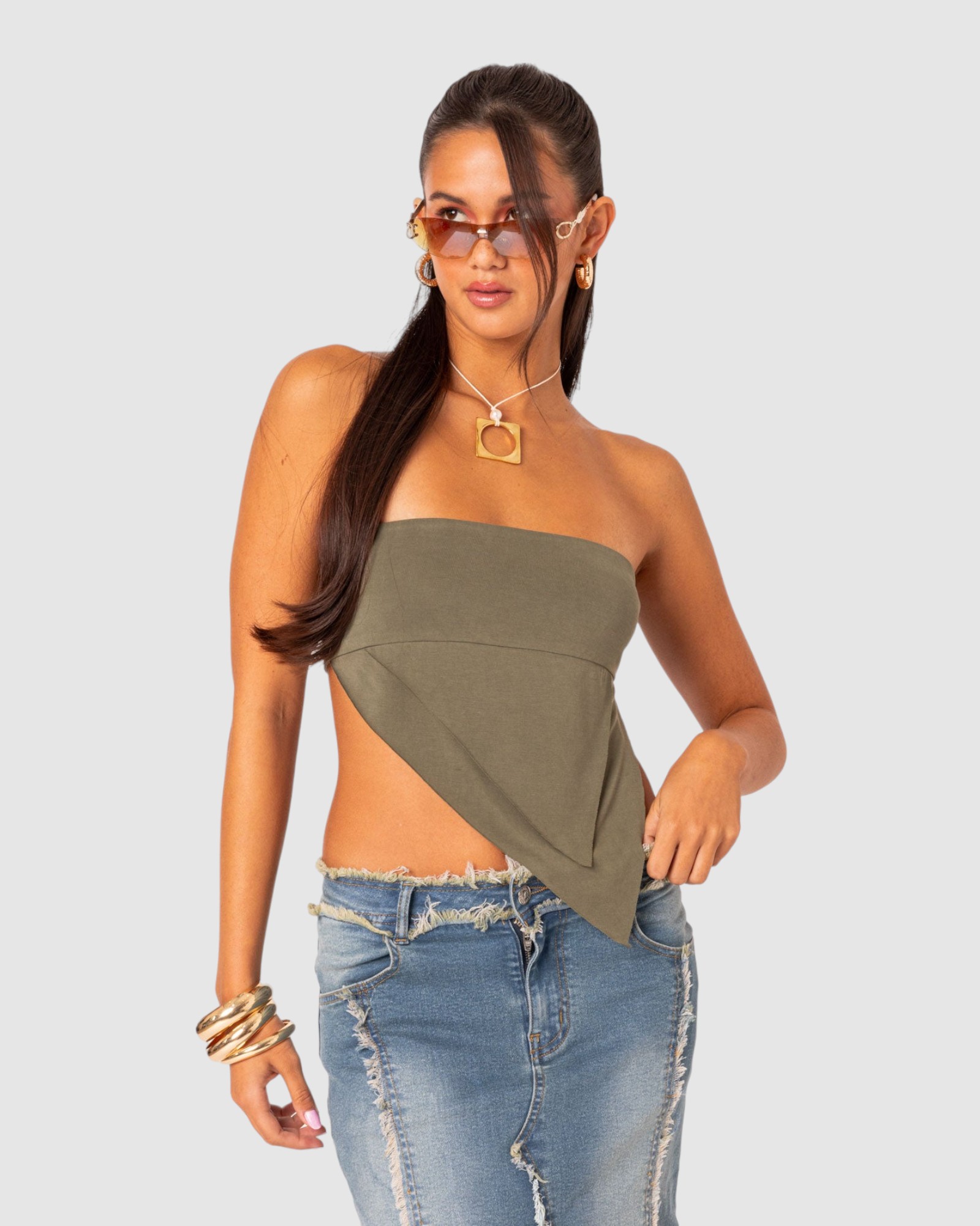 Patterson layered triangle tube top