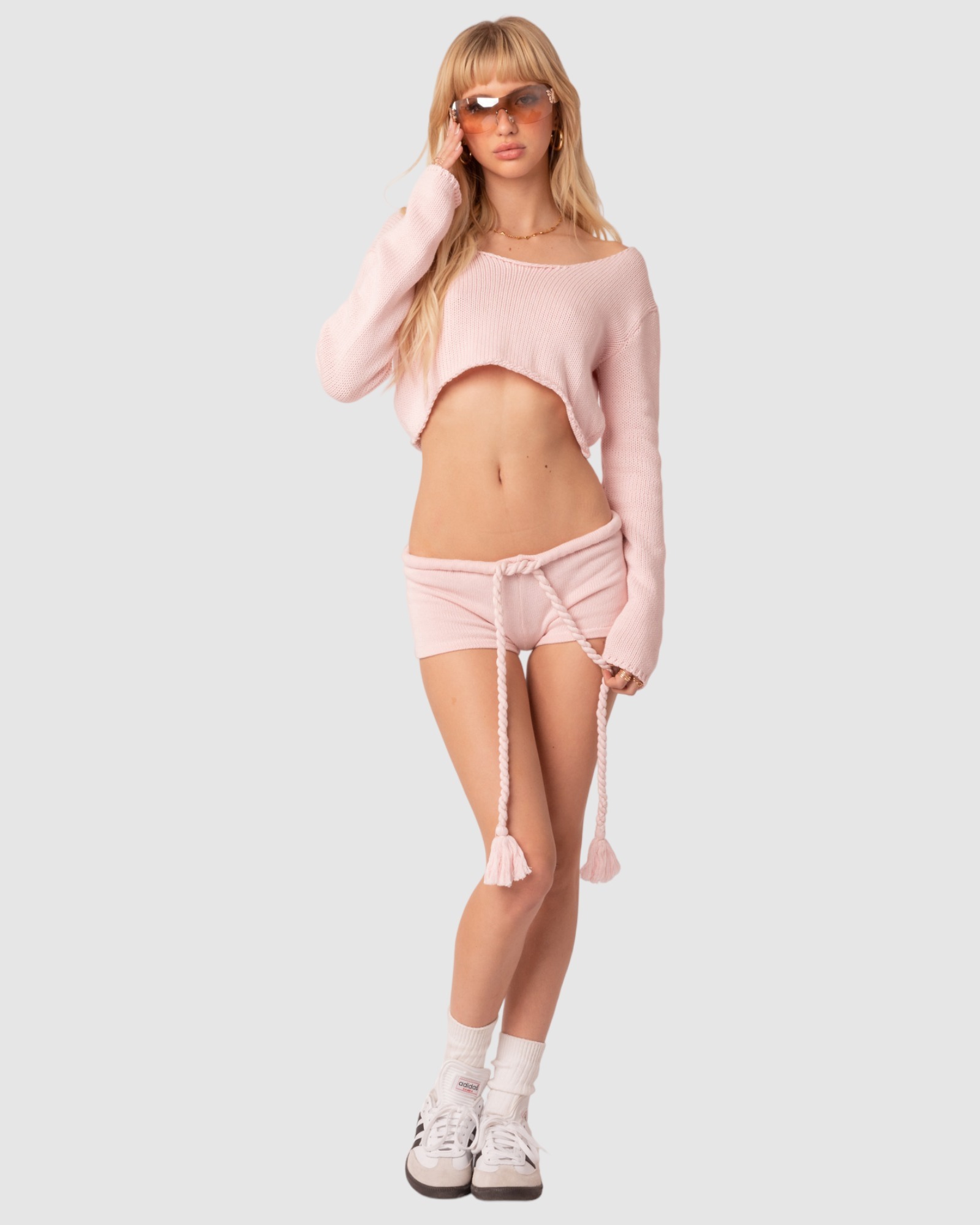 Staycation Cropped Knit Top
