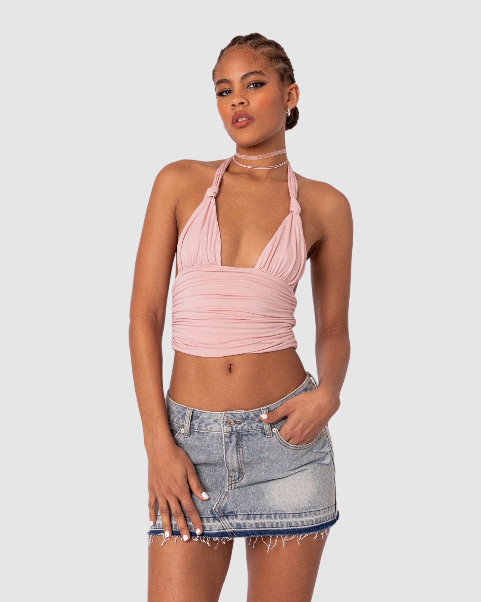 Lillie Knotted Halter Top