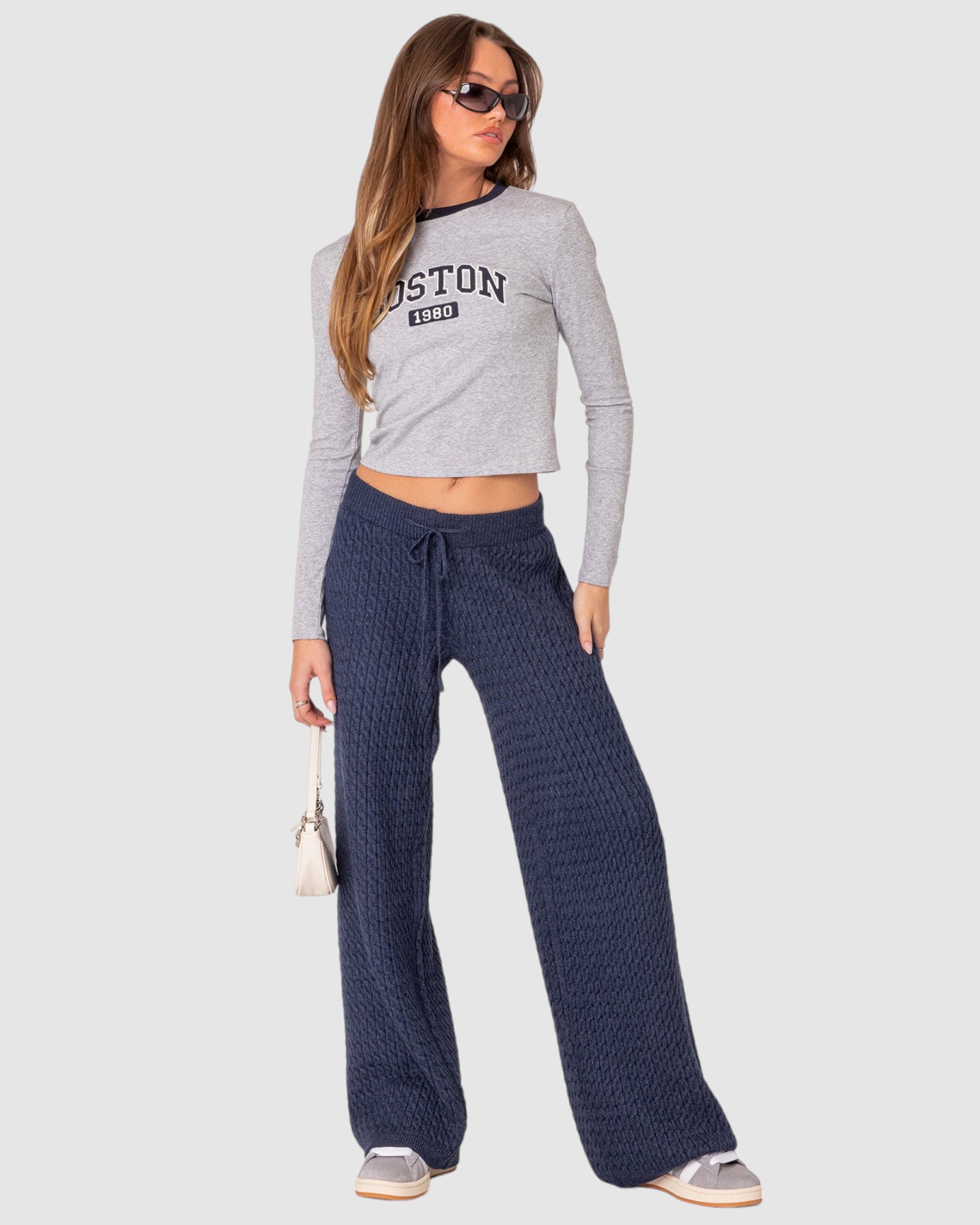 Portia Relaxed Cable Knit Pants