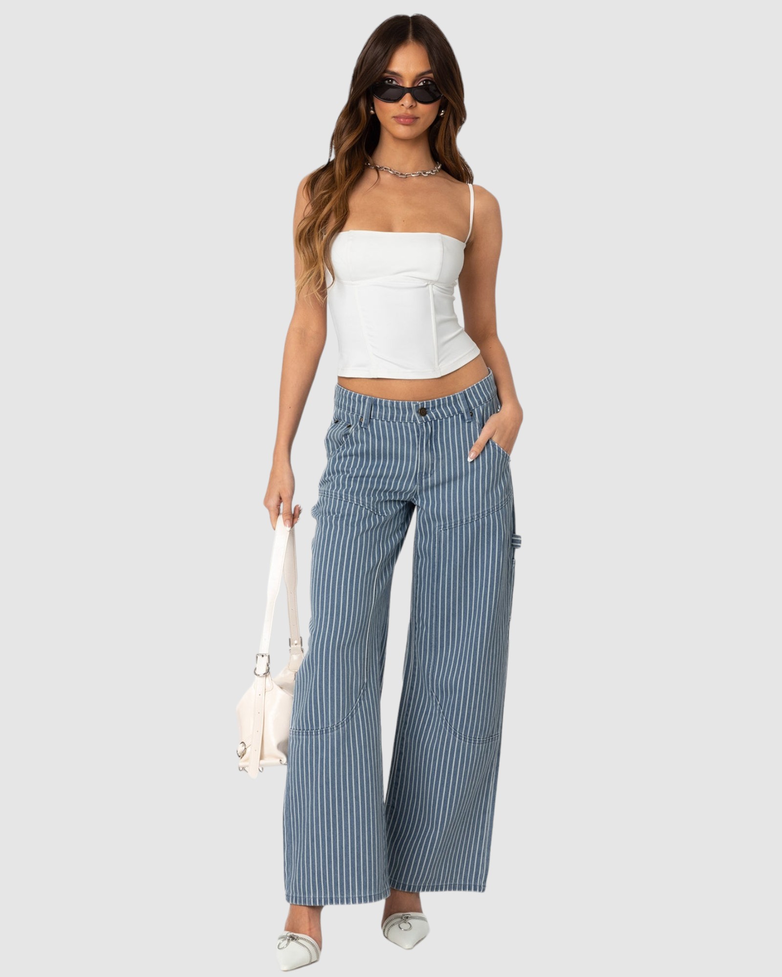 Striped Carpenter Jeans