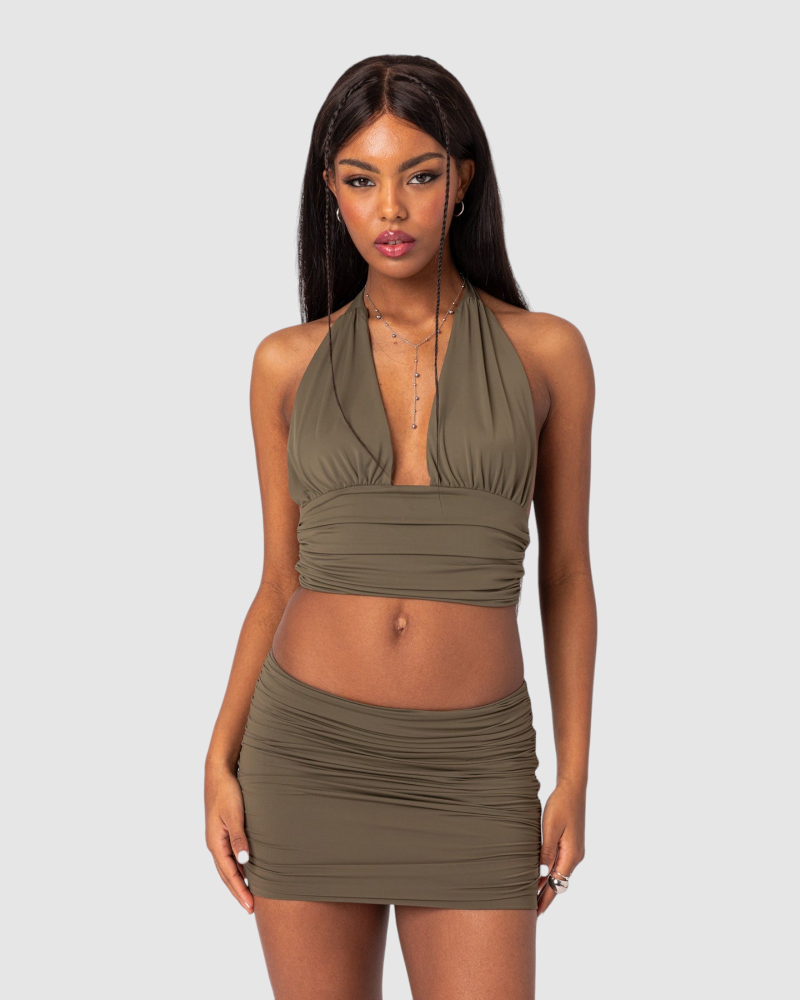 Kenya Gathered Halter Top