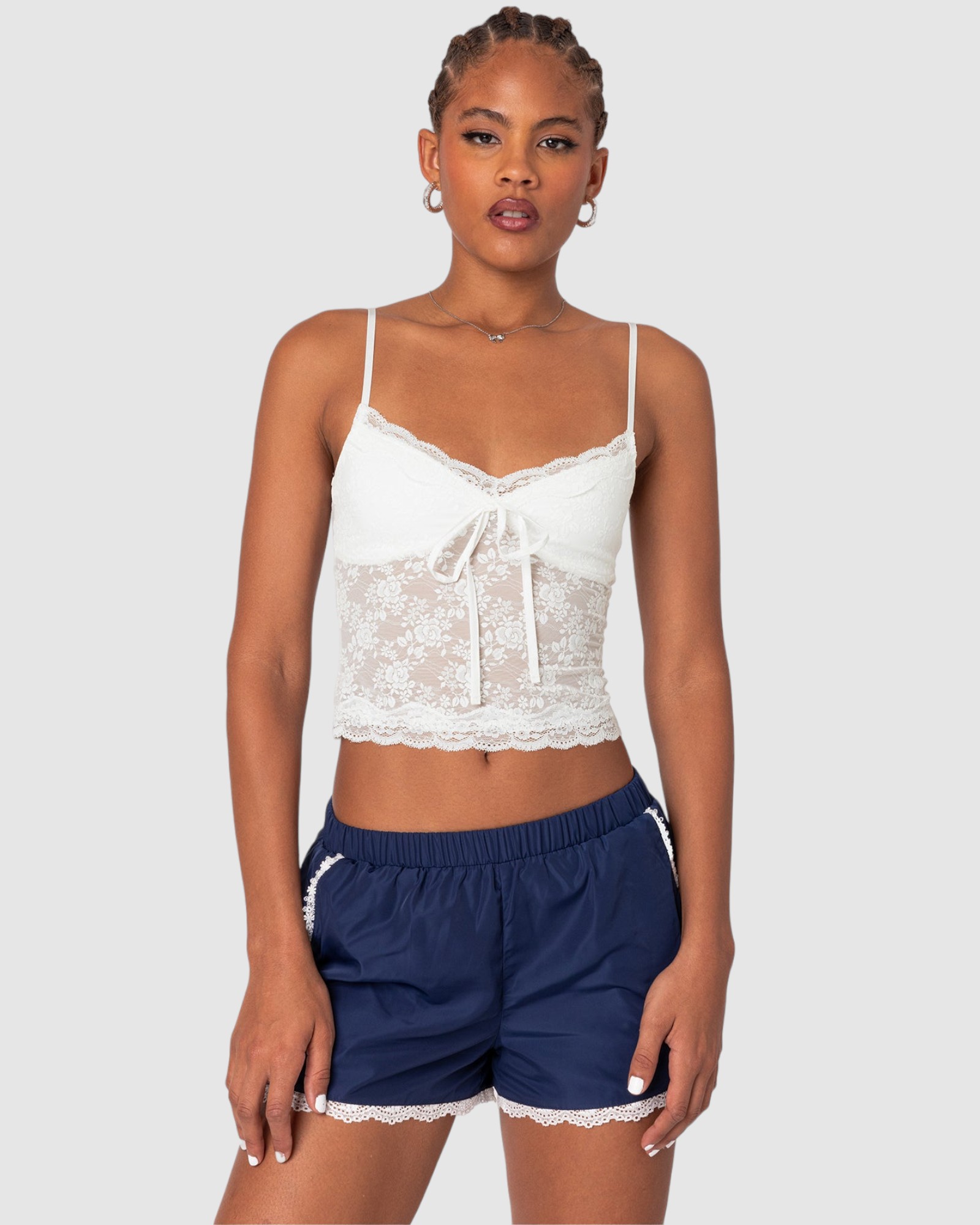 Cami Sheer Lace Tank Top