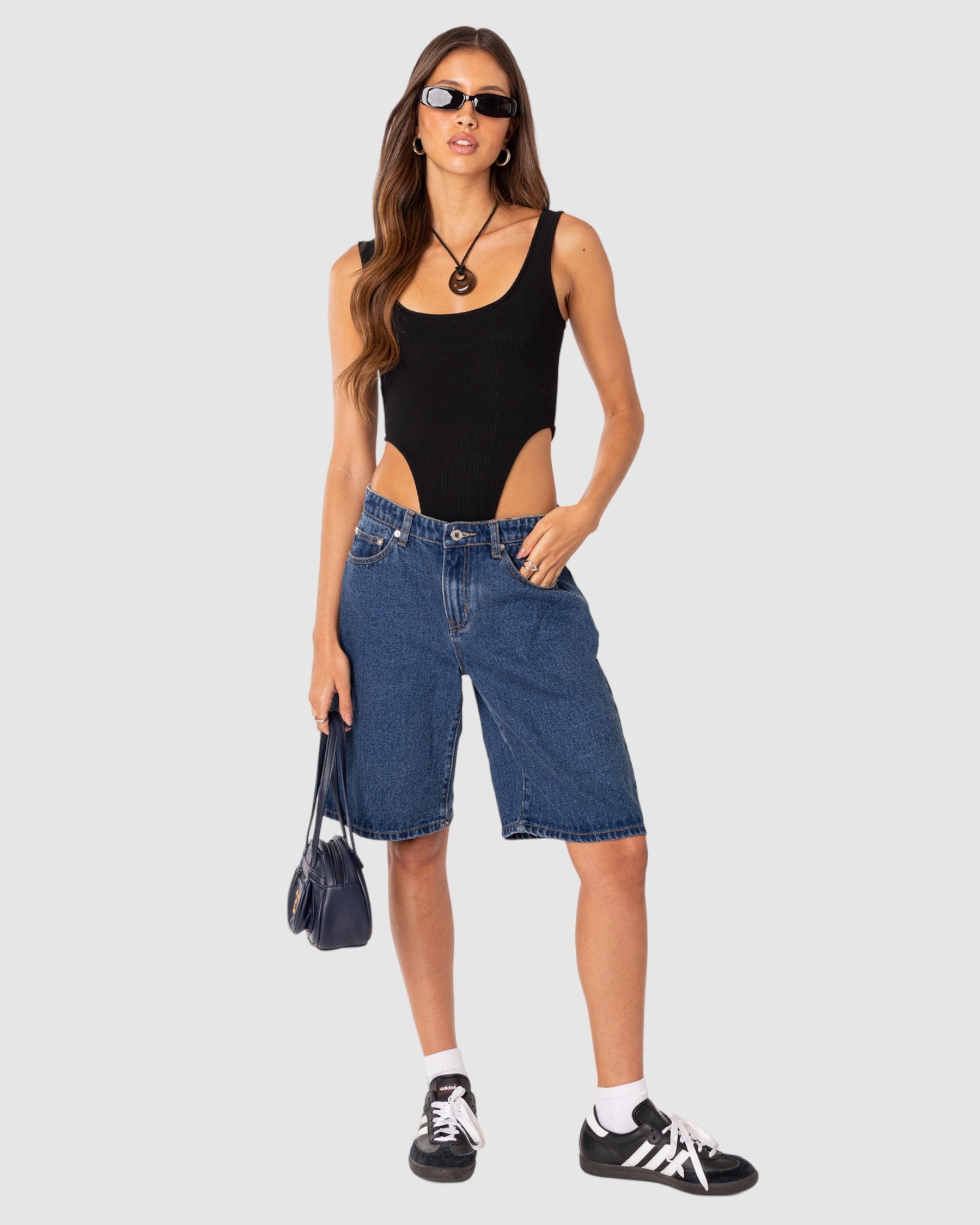High Cut Ribbed Bodysuit