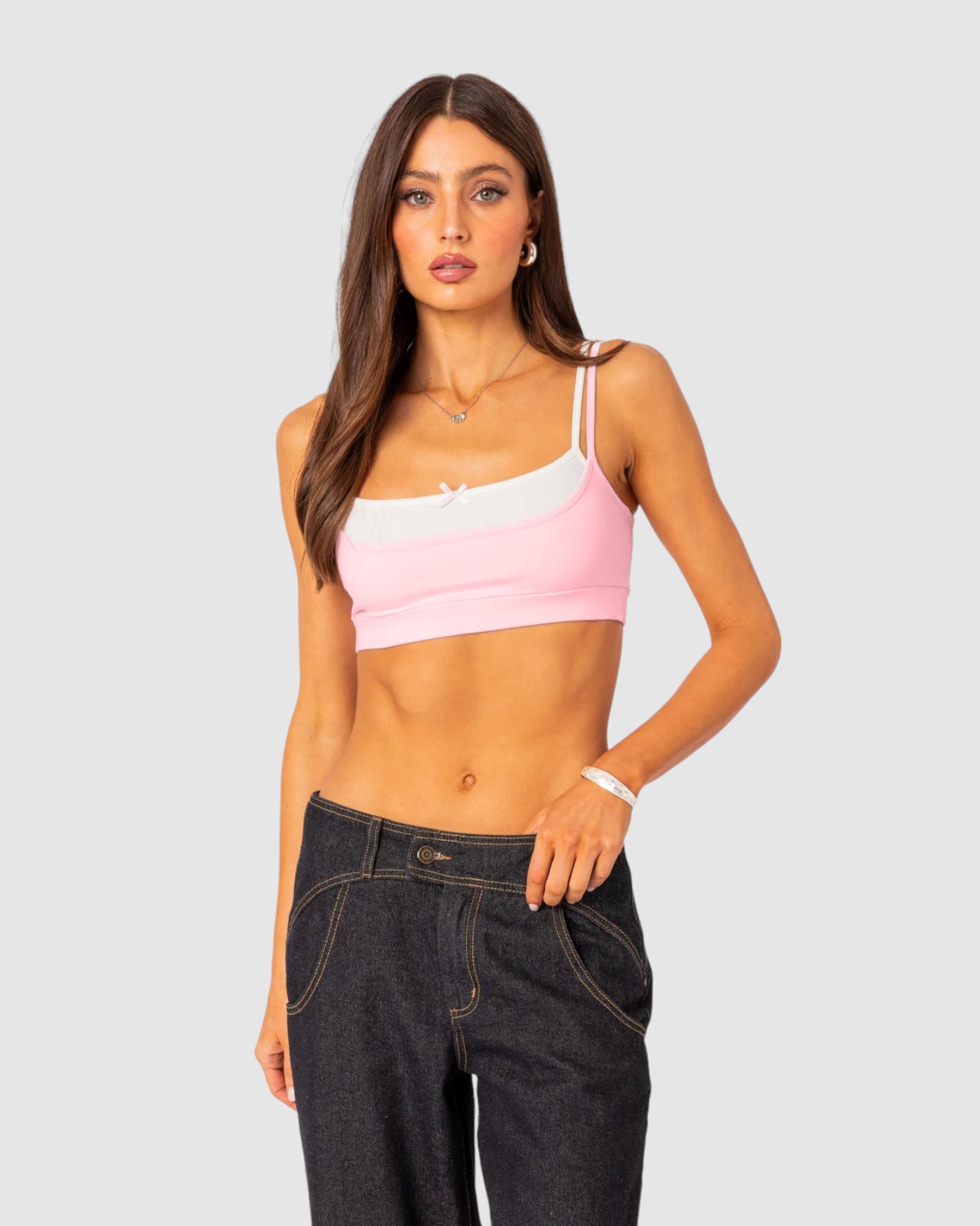 Gracie layered bra top