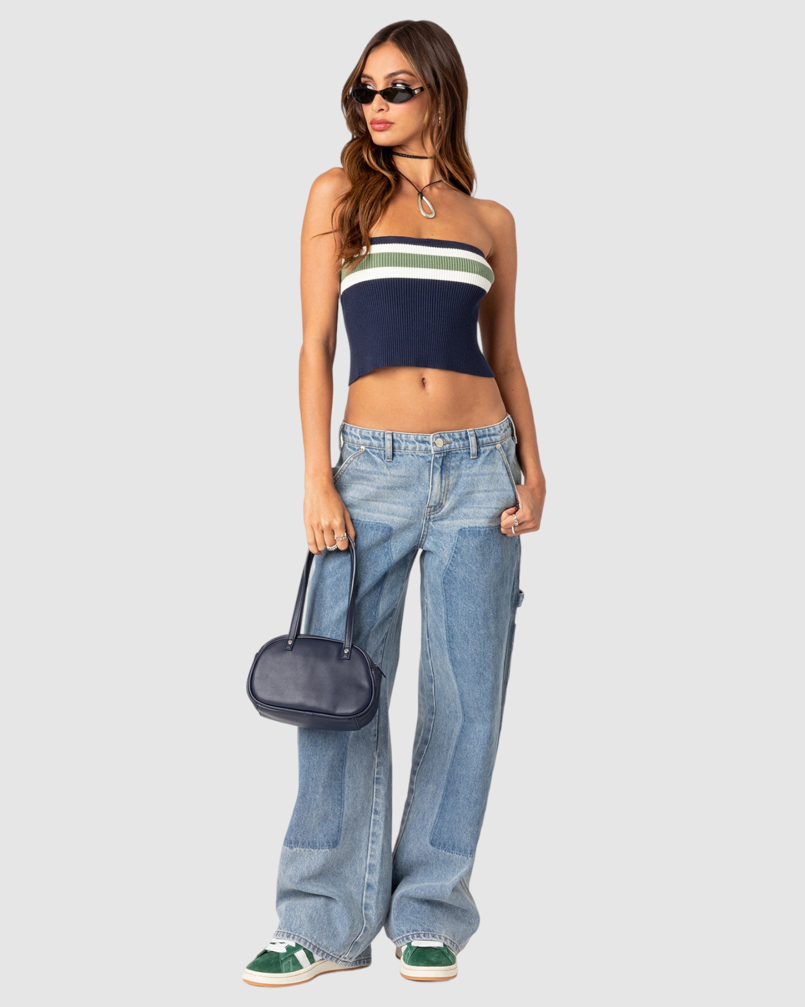 Faded Wash Low Rise Carpenter Jeans