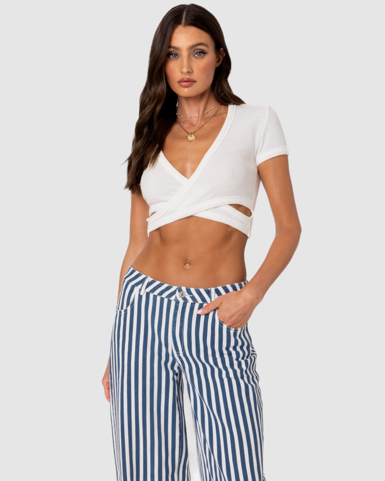 Dez Crisscross Waffle Top