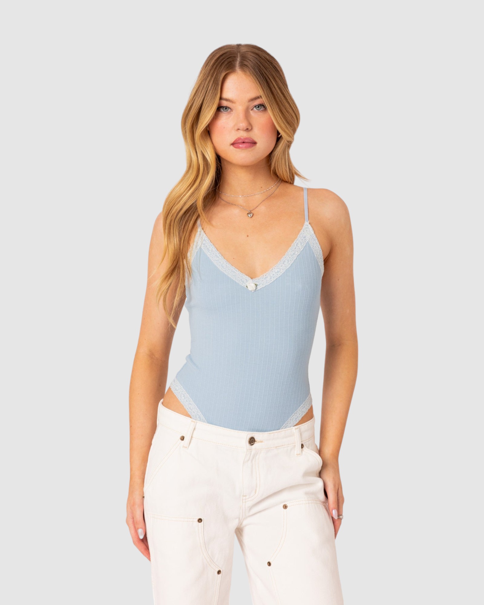 Aurora lace trim bodysuit