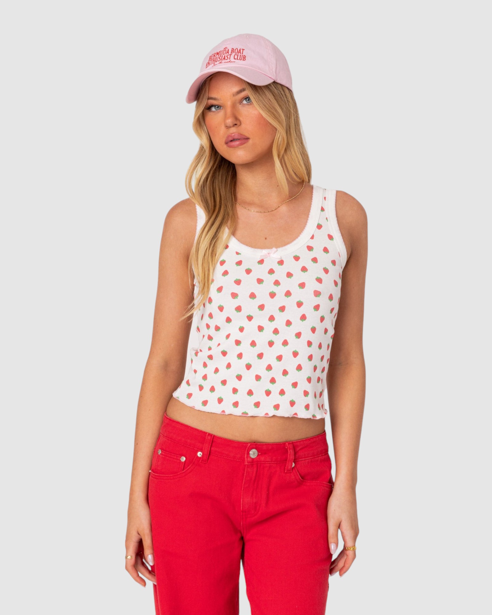 Berry Cool Printed Tank Top