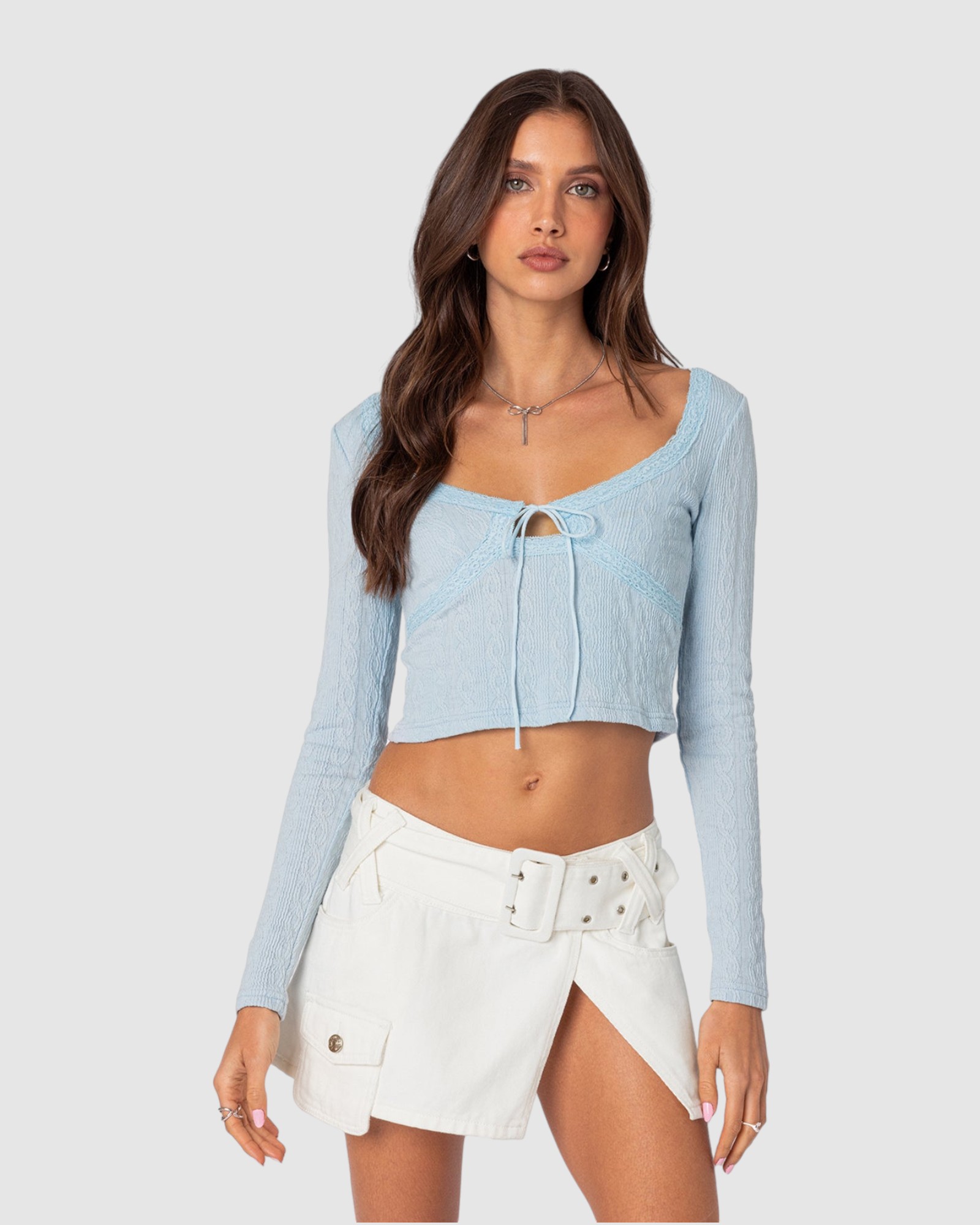 Lorey Lacey Knit Top