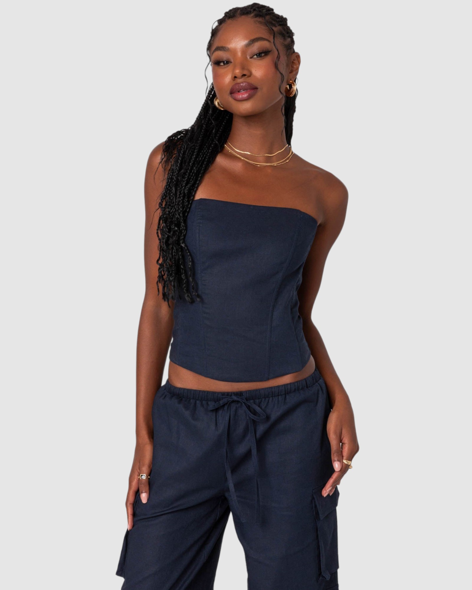 Bristol Linen Look Corset
