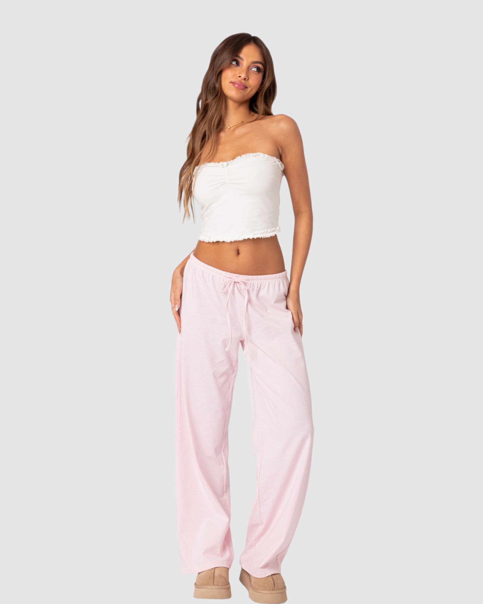 Olivia Striped Loose Fit Pants