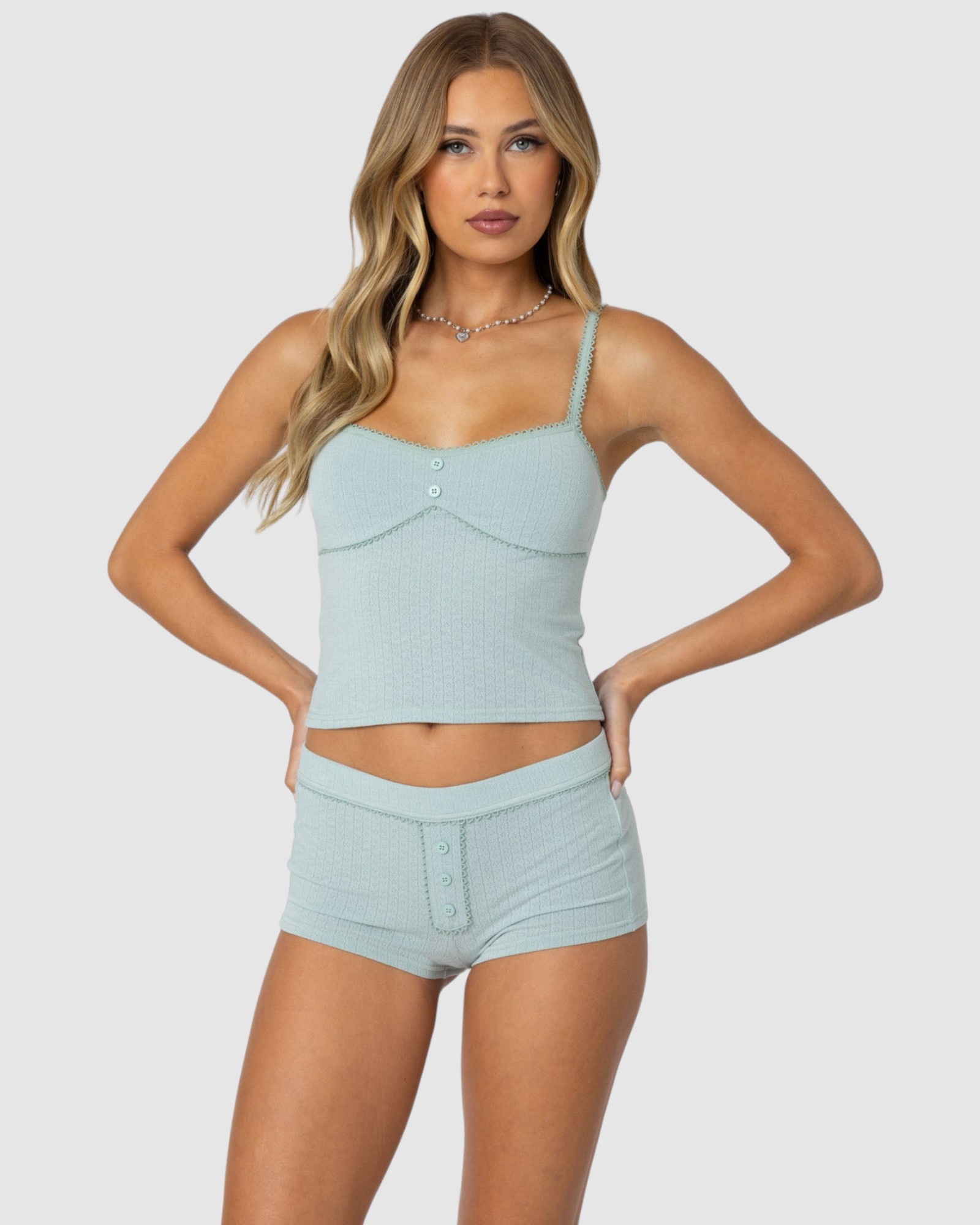 Maelle Pointelle Tank Top