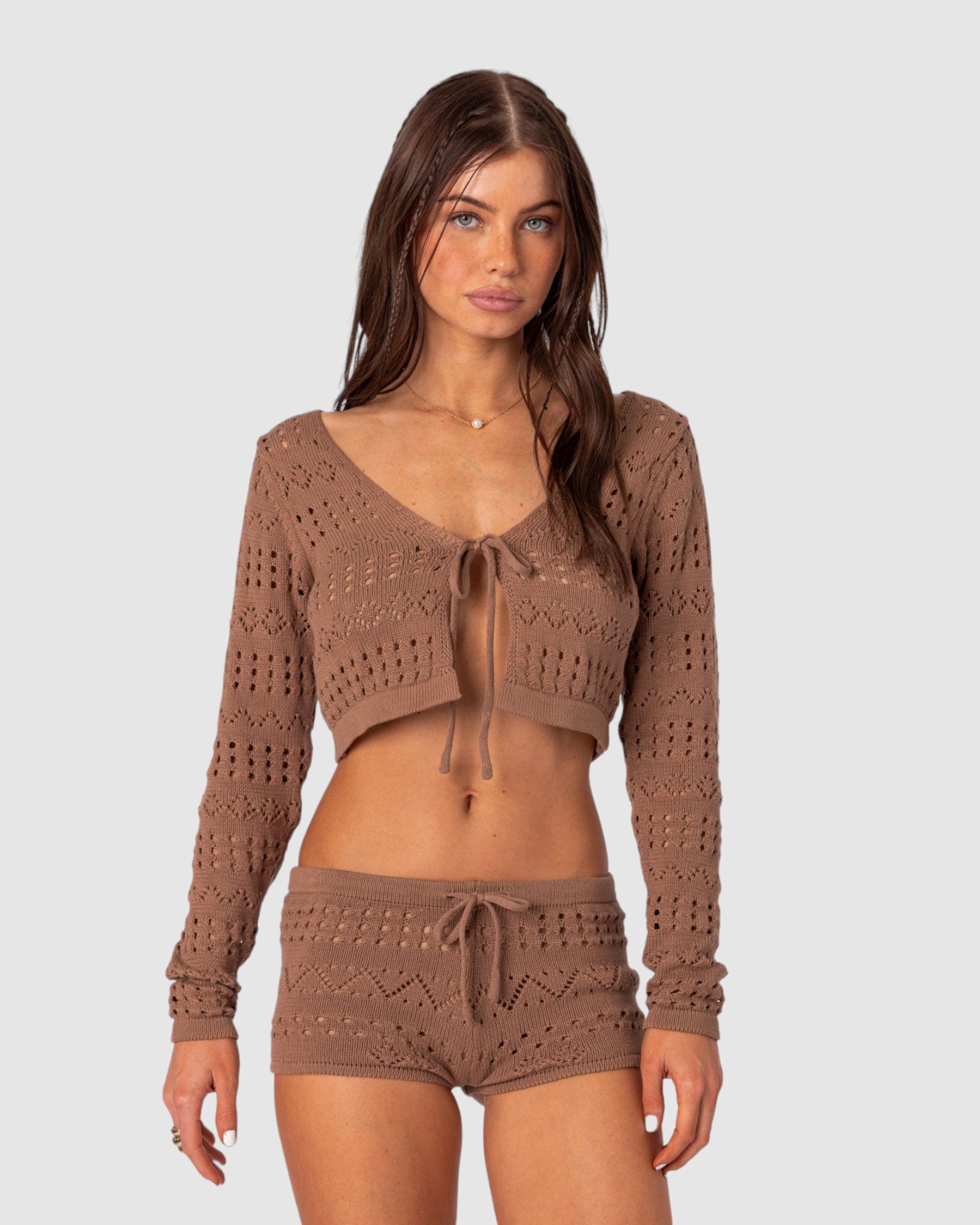 Betsy Tie Front Knitted Cardigan