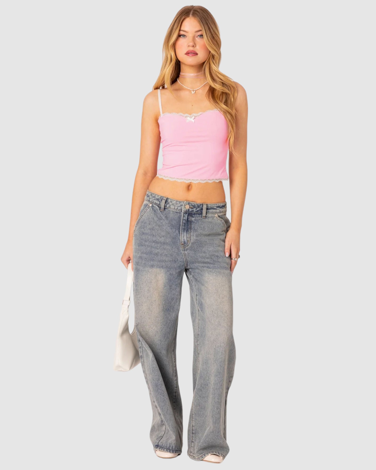 Alara Lace Trim Tank Top