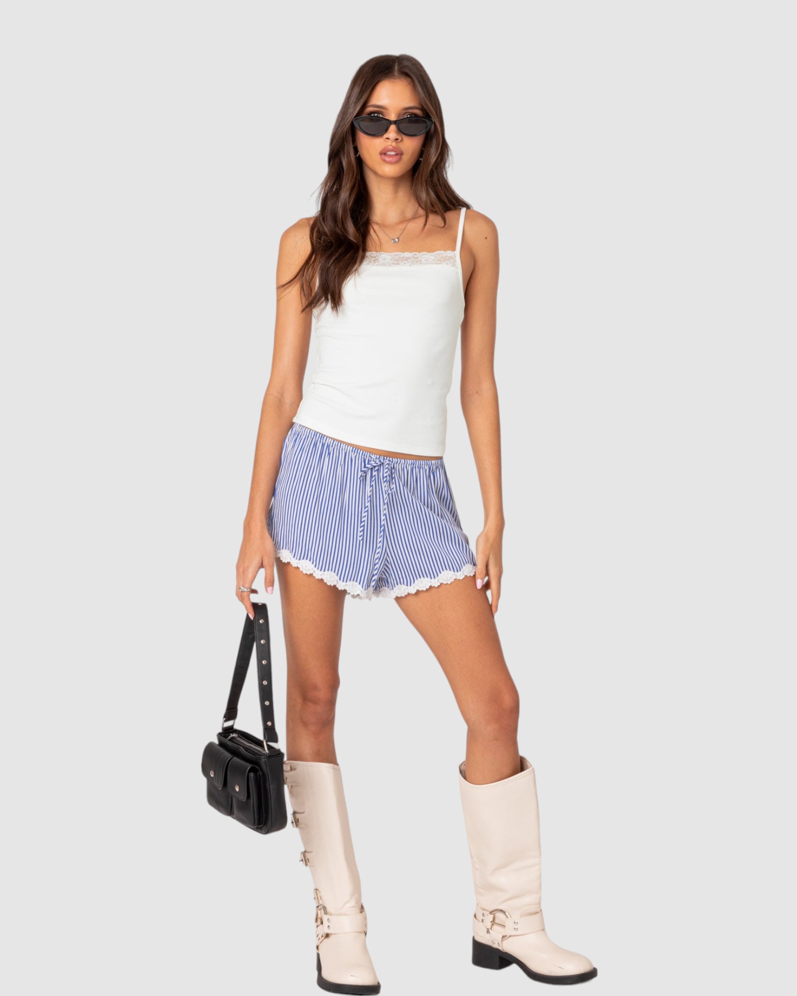 Gretchen Lace Trim Tank Top