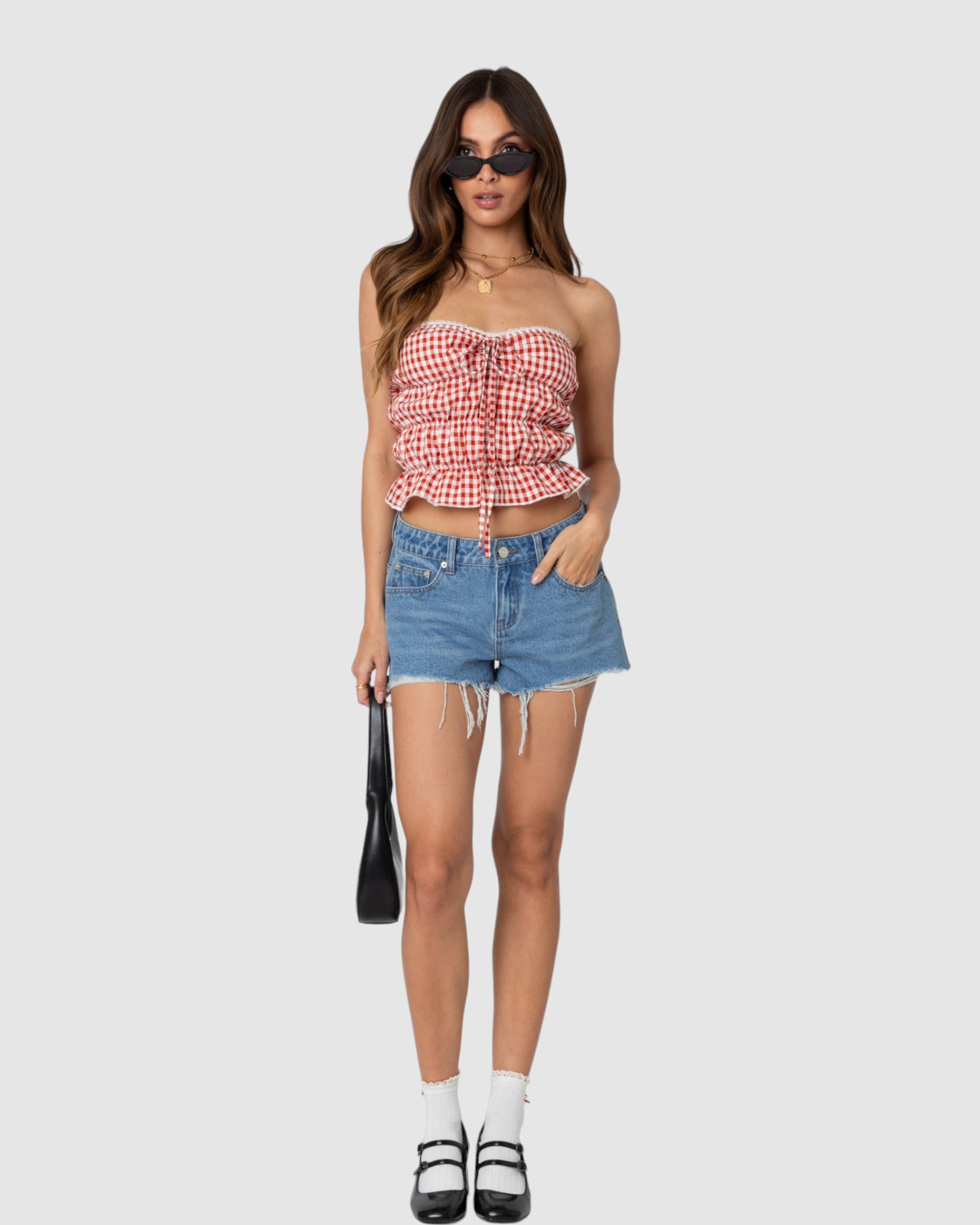 Fern Mid Rise Denim Shorts