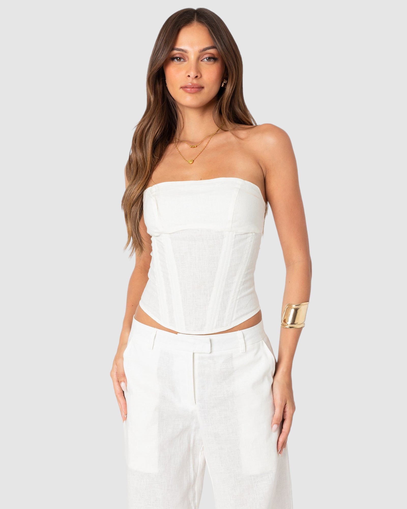 Arya Linen Look Corset