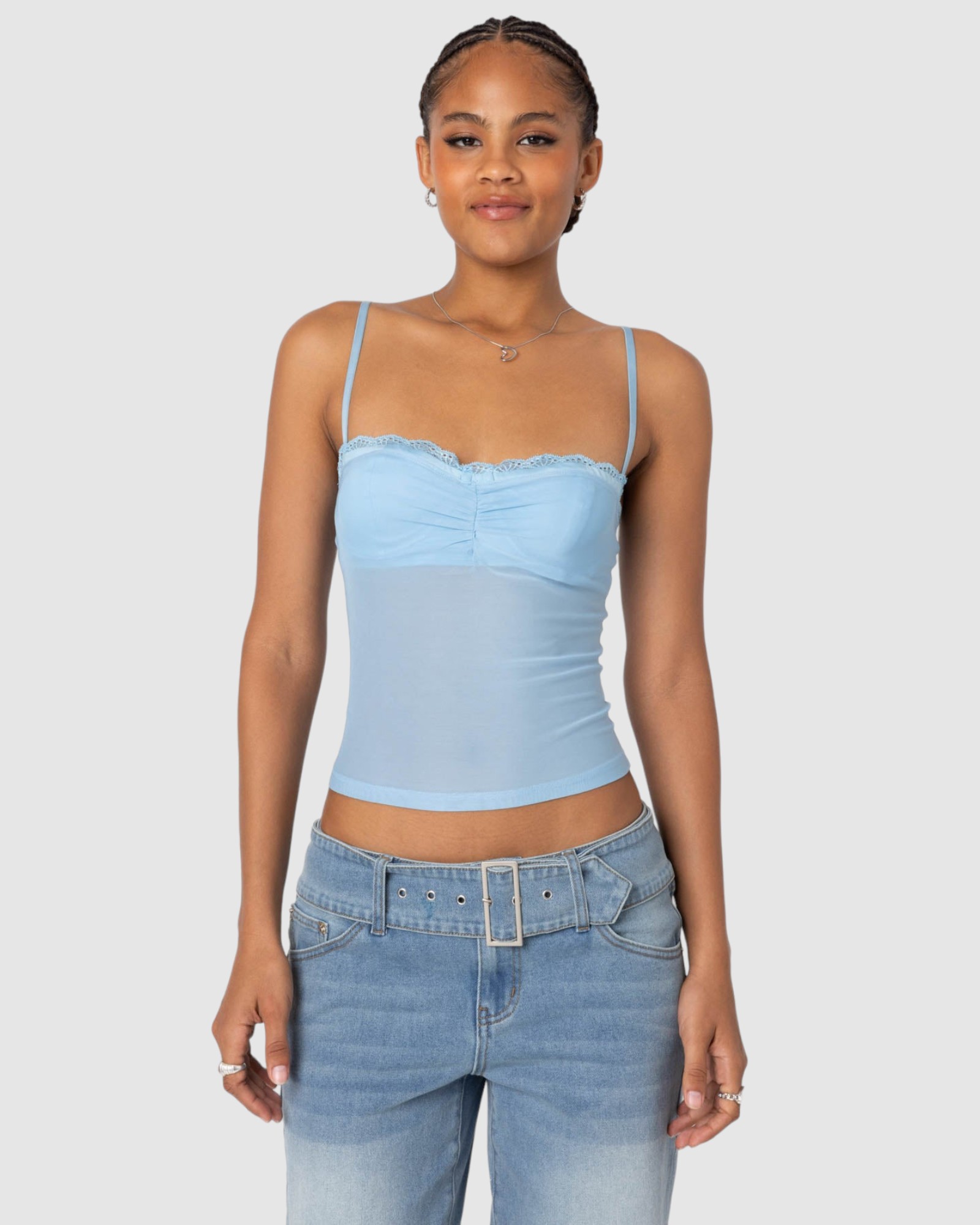 Elina Sheer Mesh Bra Top