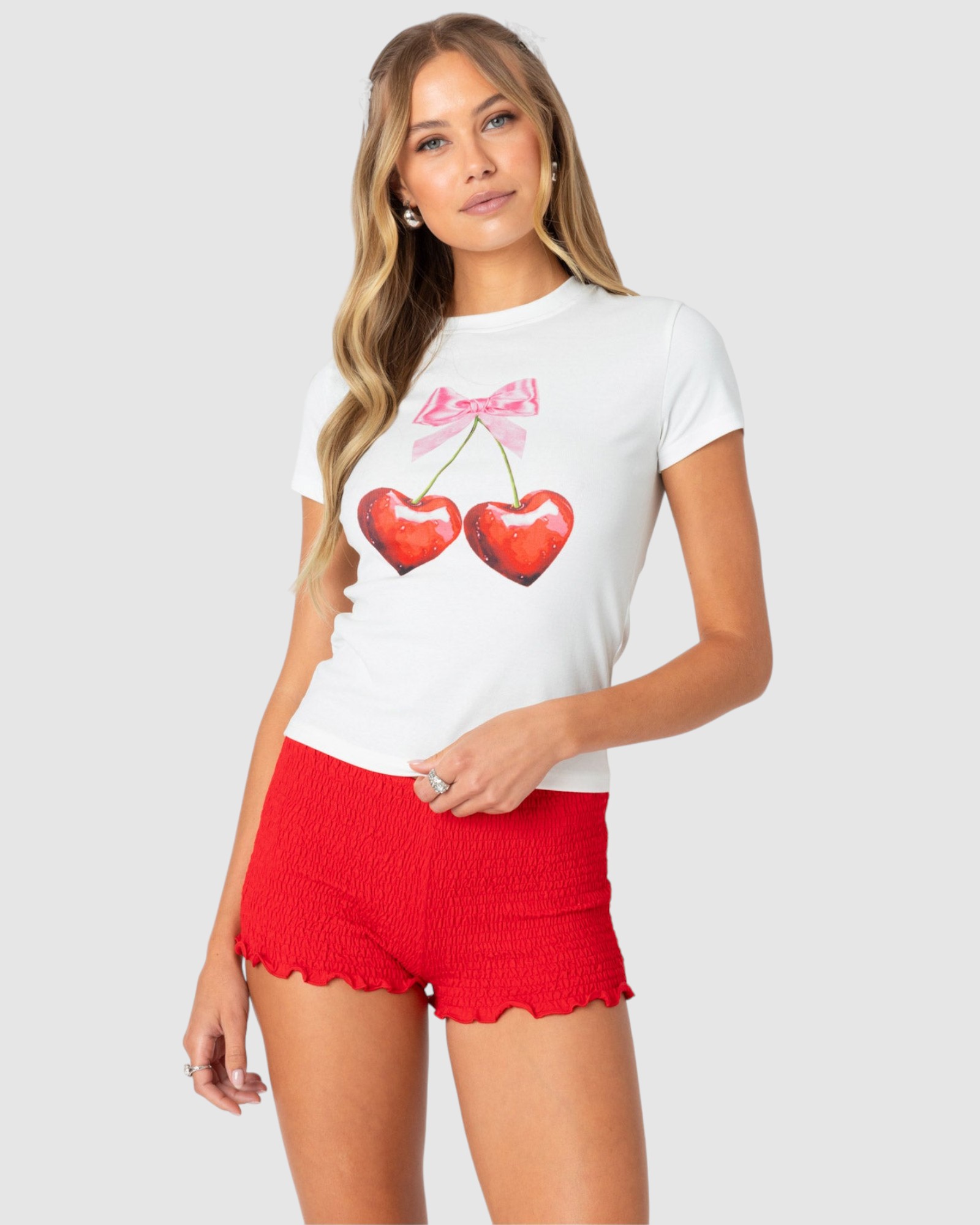 Cherry Heart T Shirt