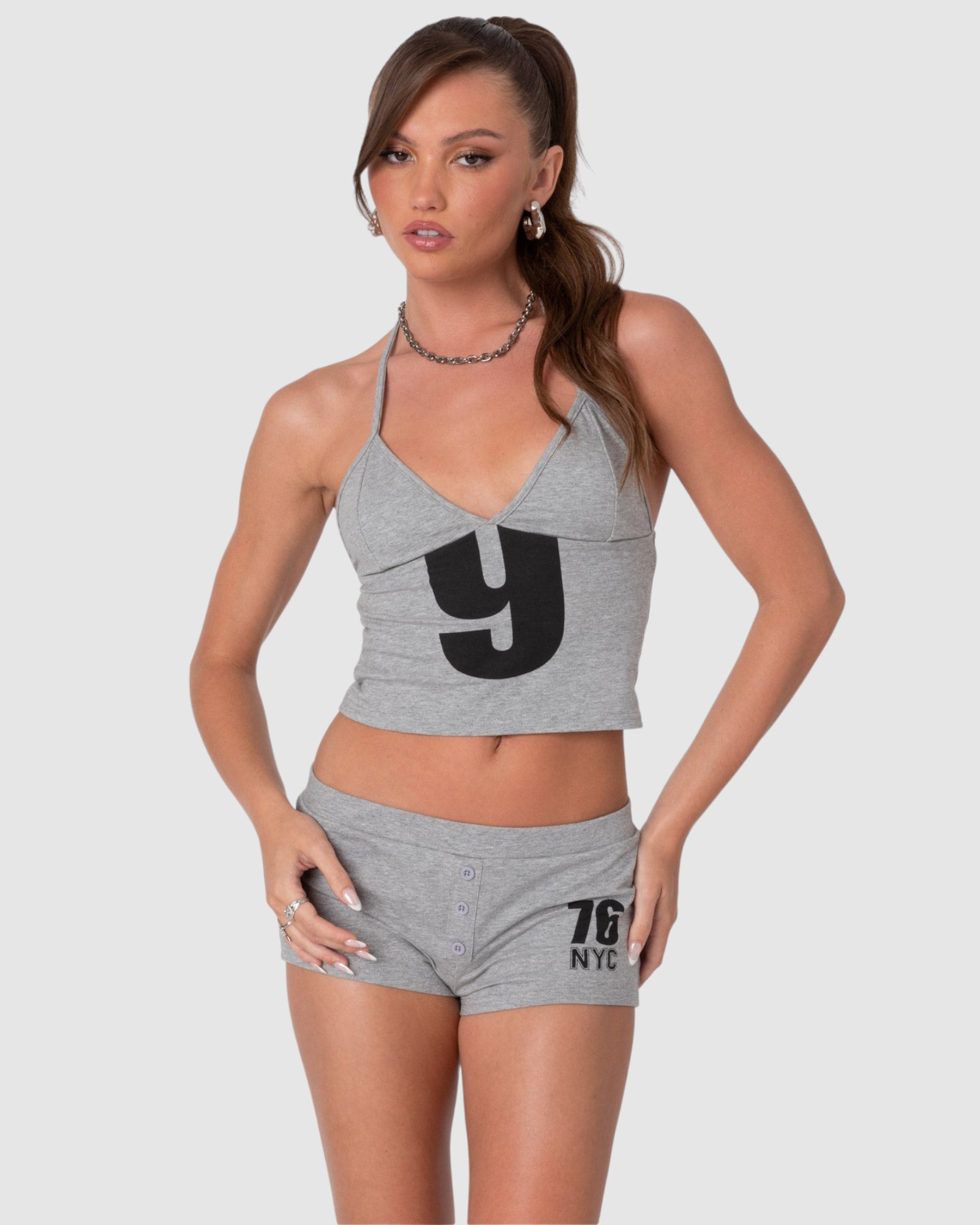 Jordan V Neck Halter Top