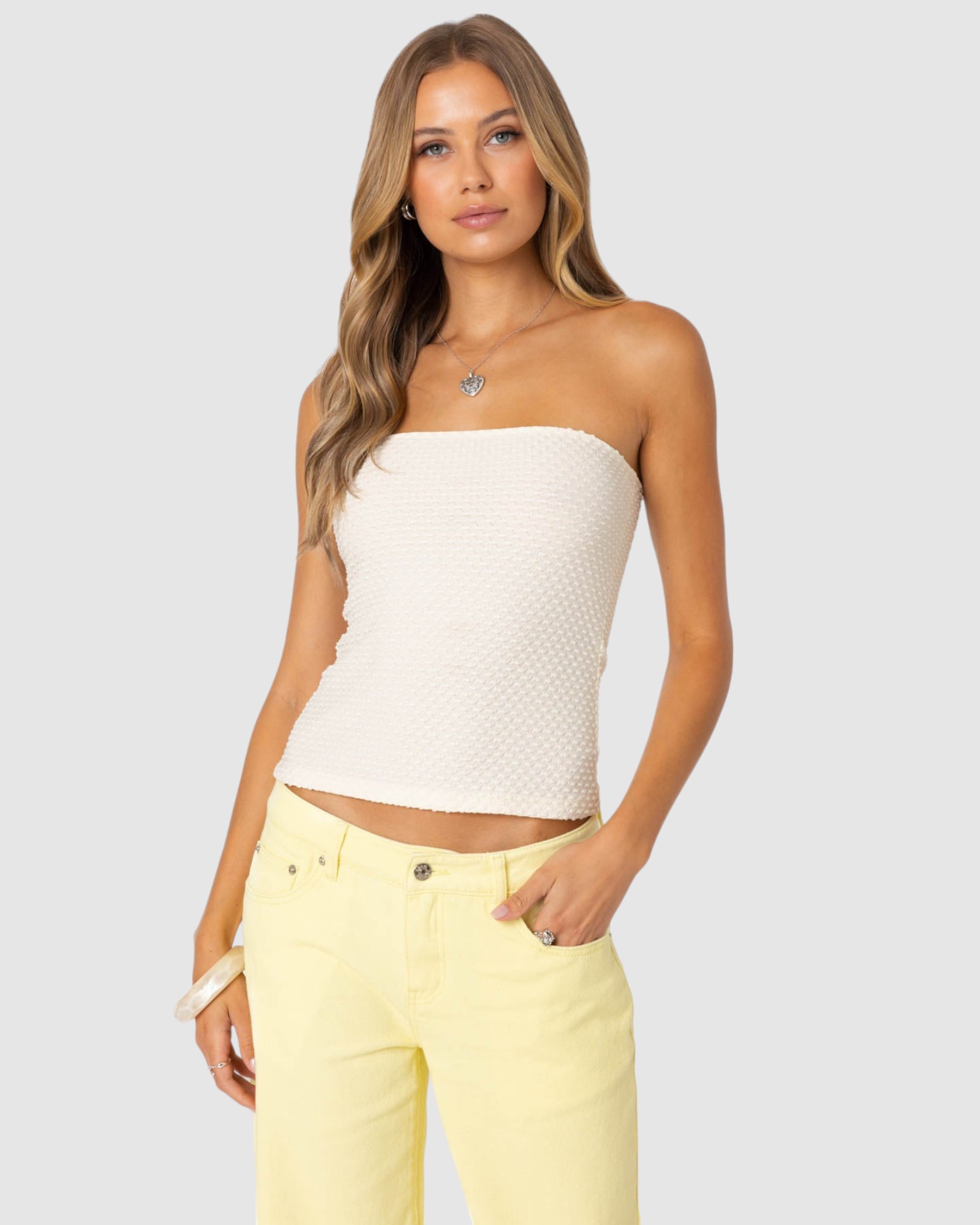 Albina Textured Tube Top