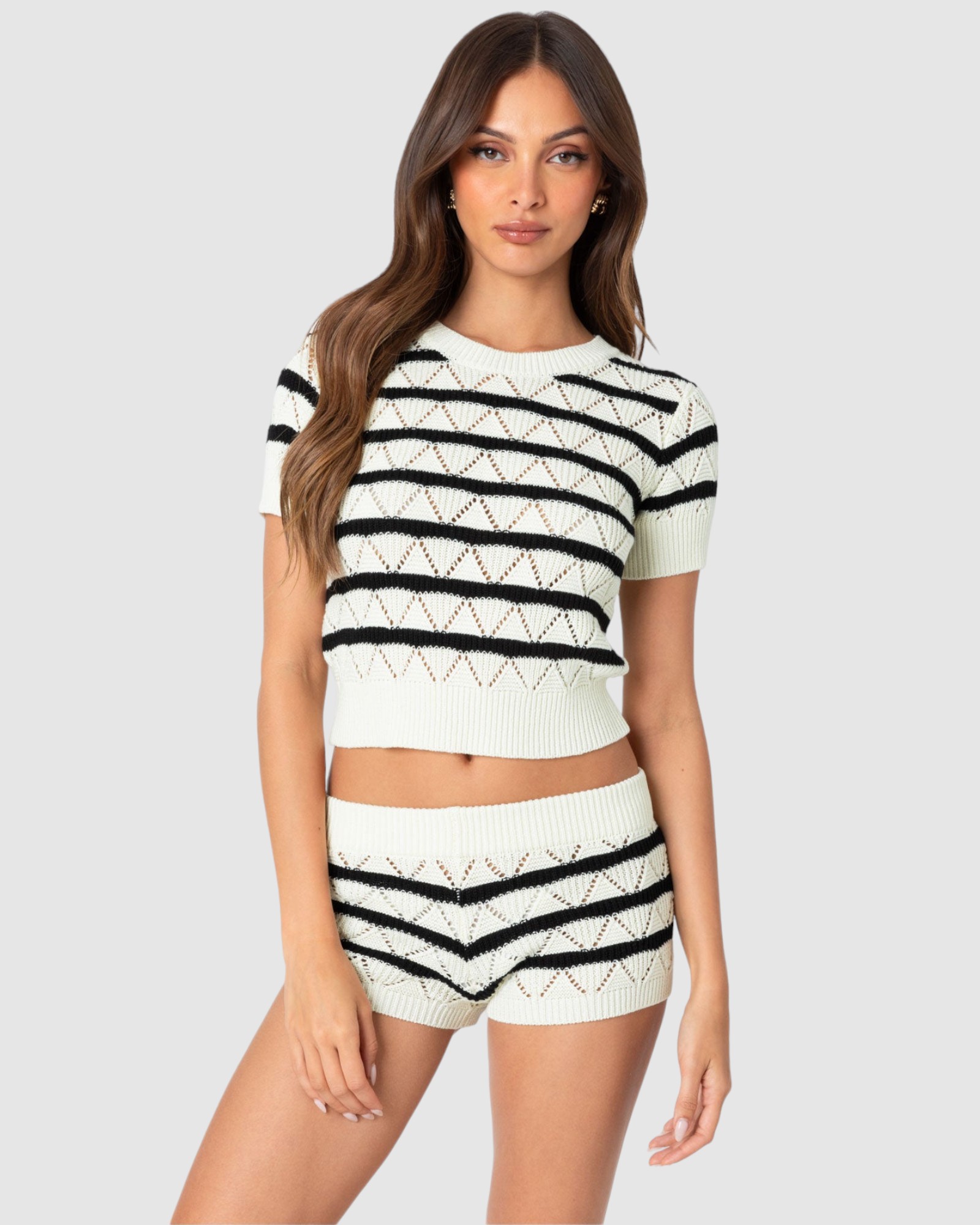 Galia Striped Knit Top