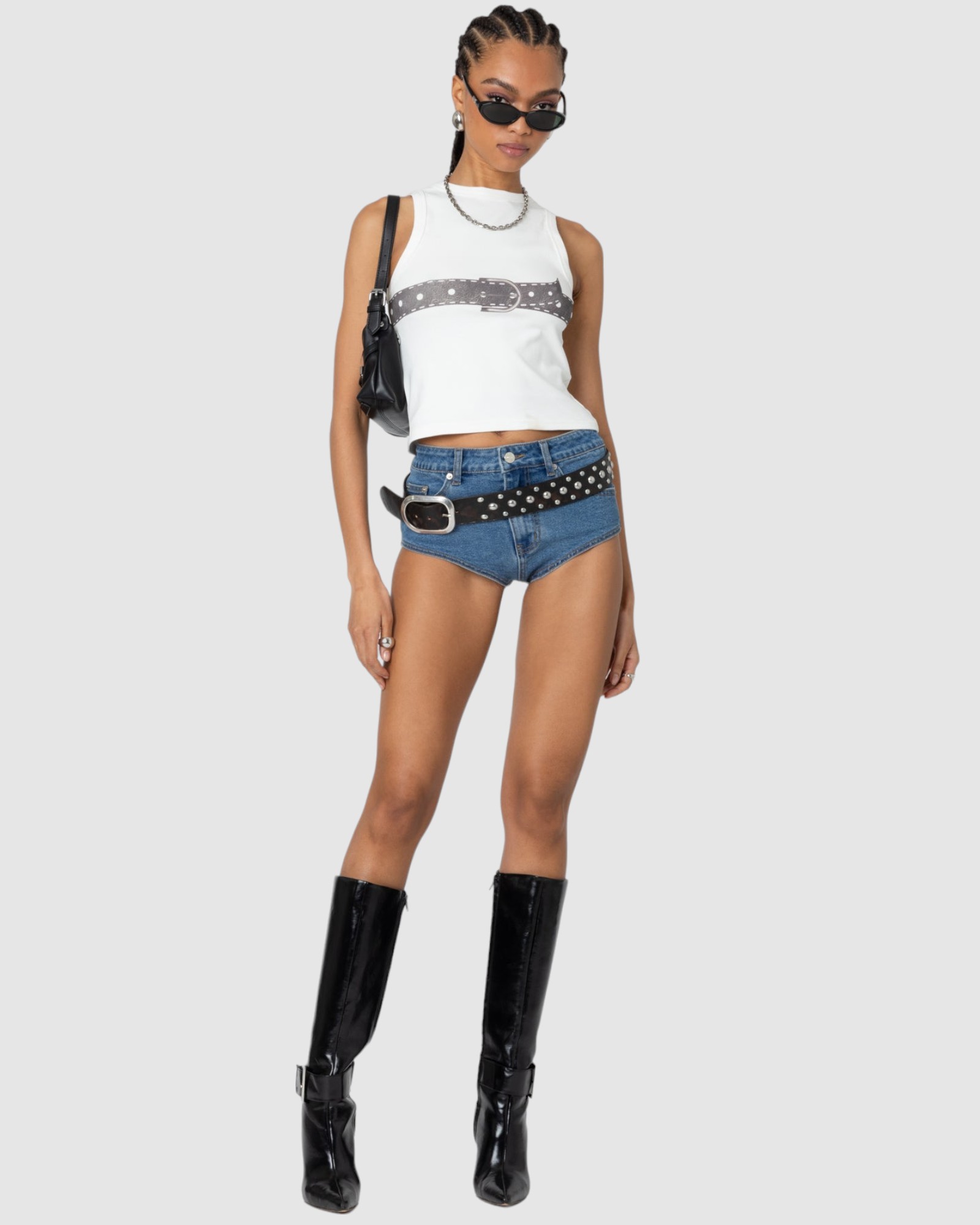 Super Micro High Rise Denim Shorts