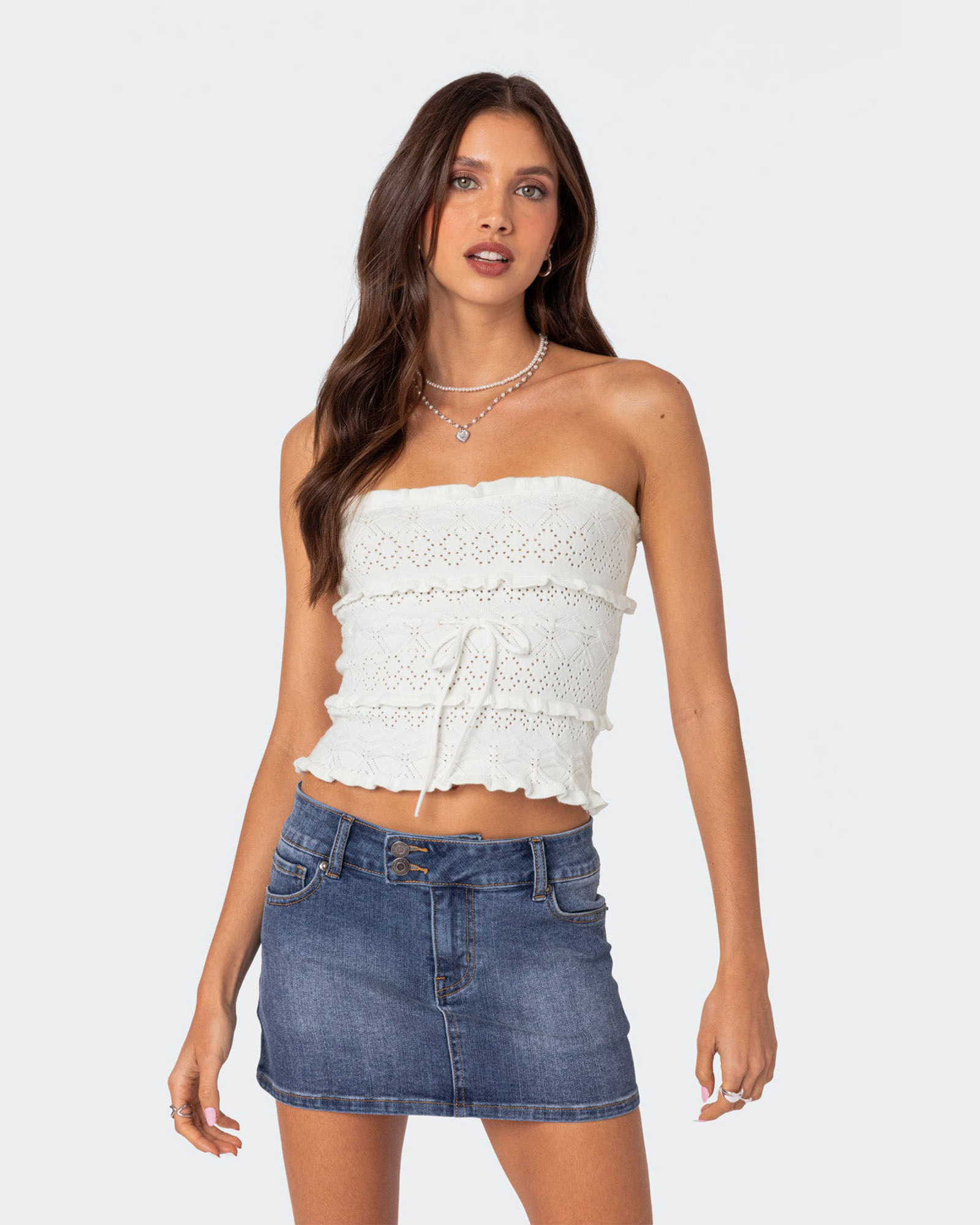 Cecily Strapless Knit Top
