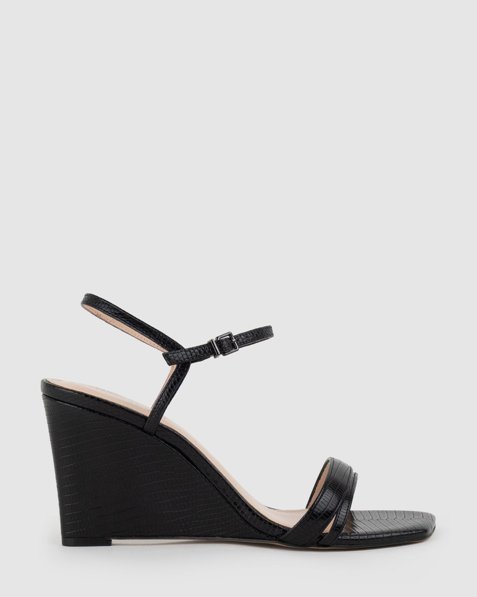 SHILO90 Split Strap Sandal on Wedge