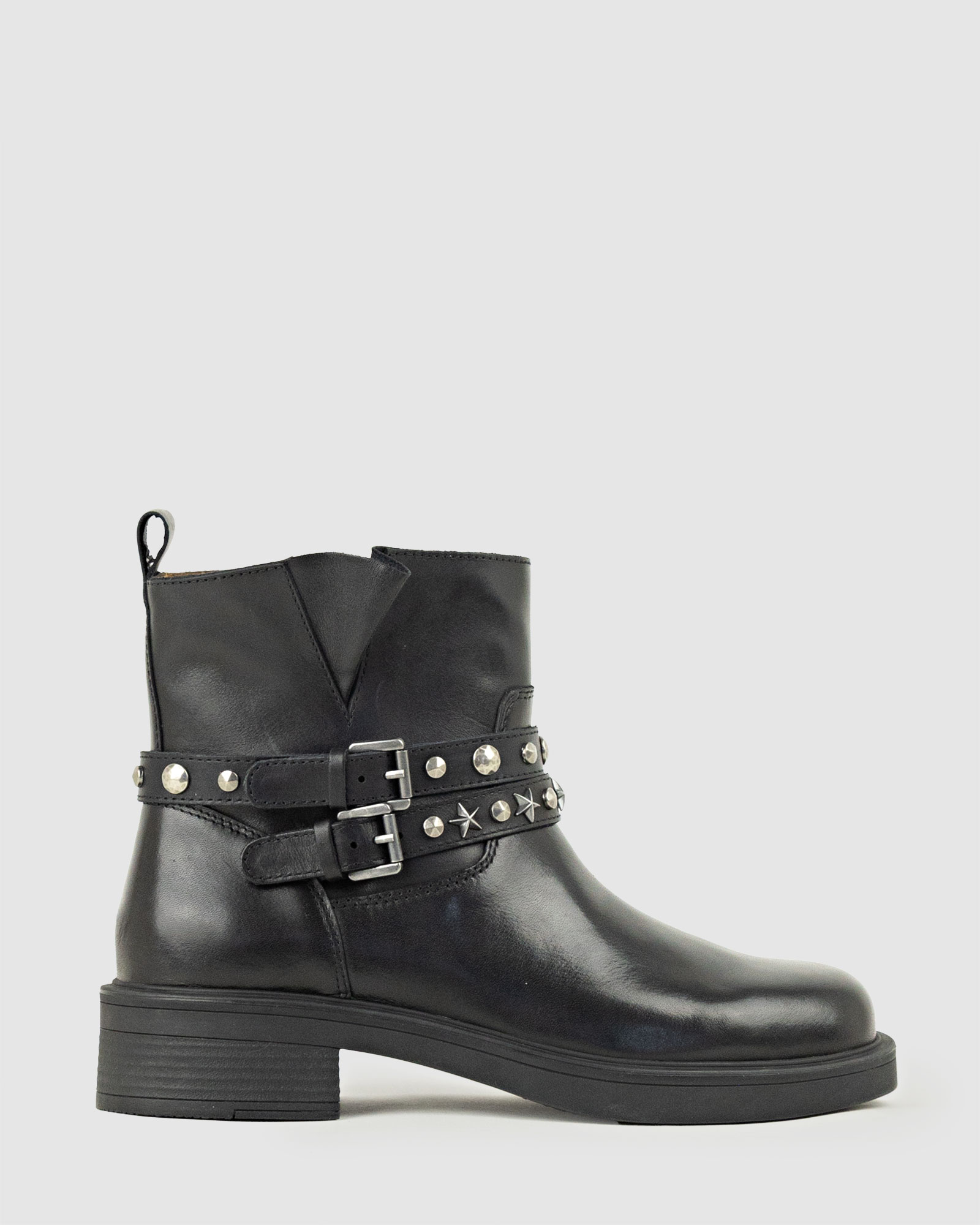 WAVERLY Ankle Boot with Studded Straps