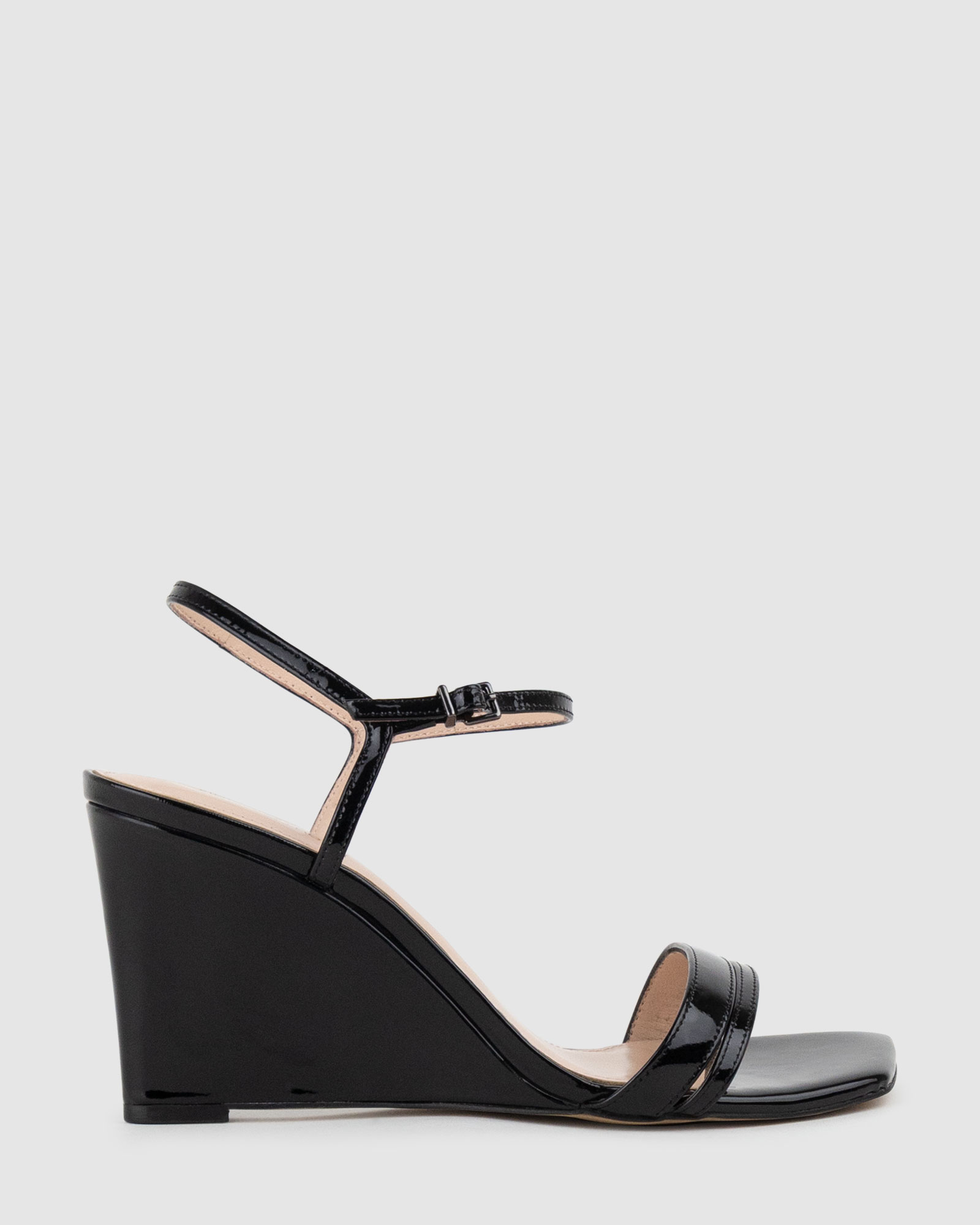 SHILO90 Split Strap Sandal on Wedge
