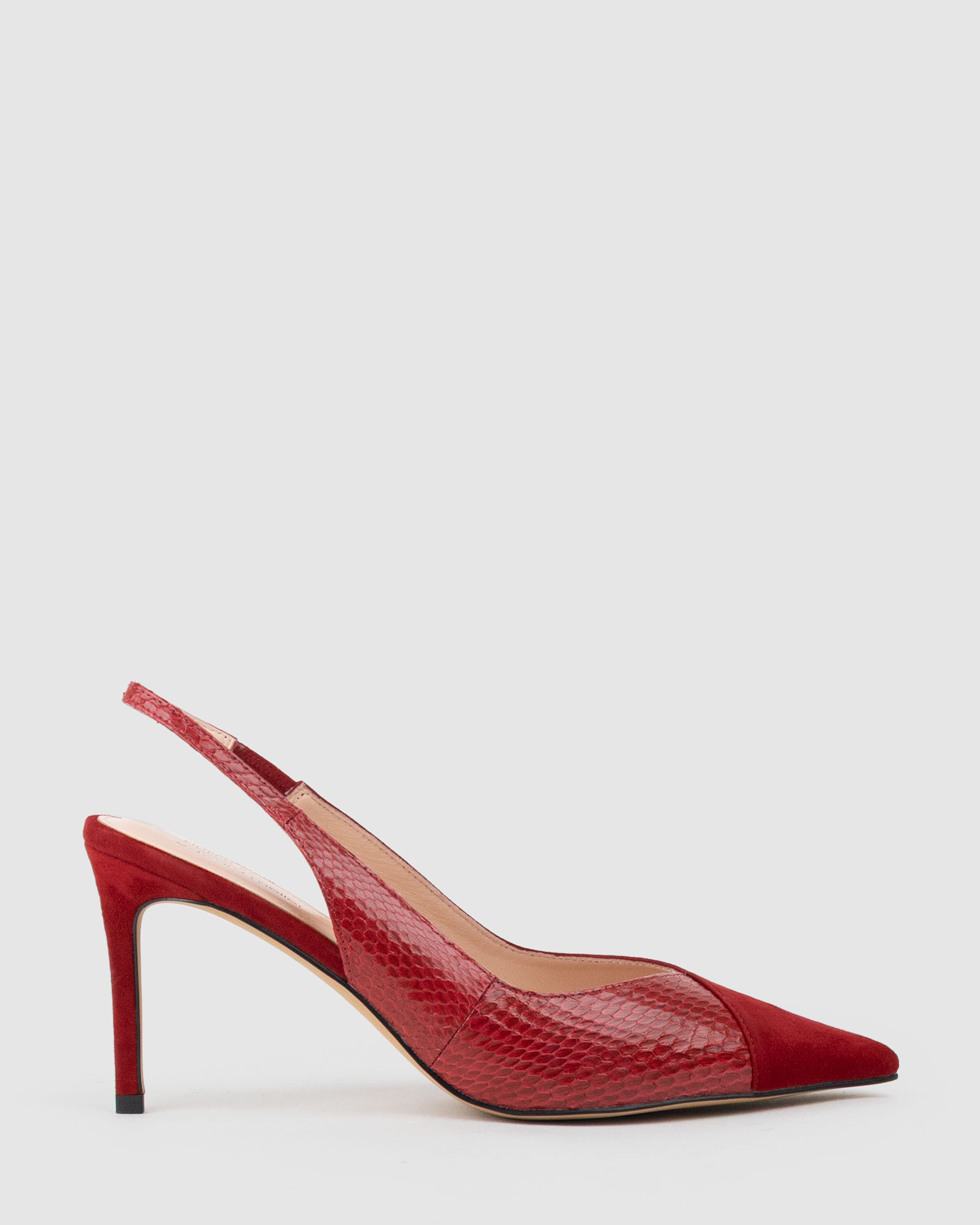 AMITA85 Combination Slingback Pump
