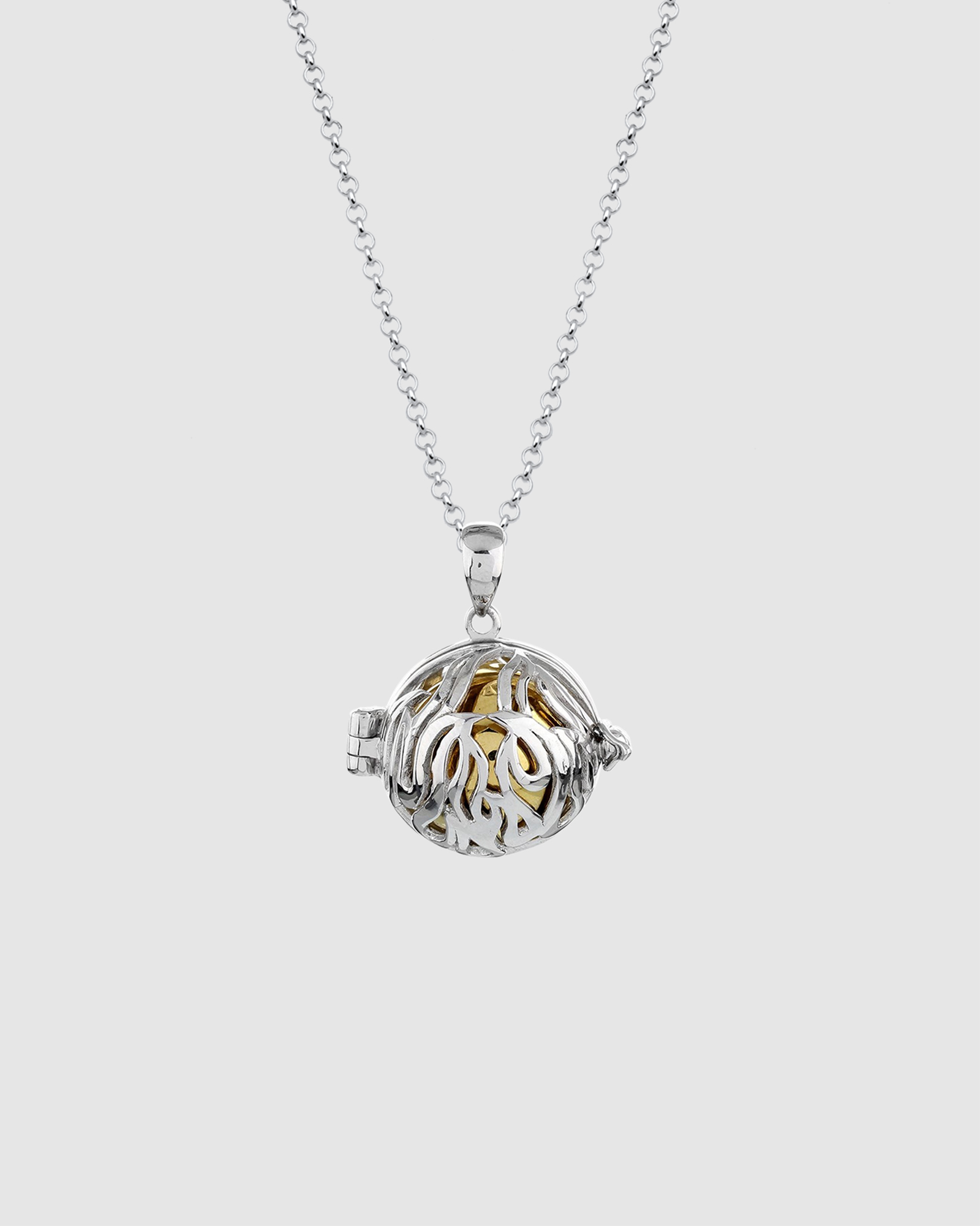 Necklace Ball 925 Sterling Silver