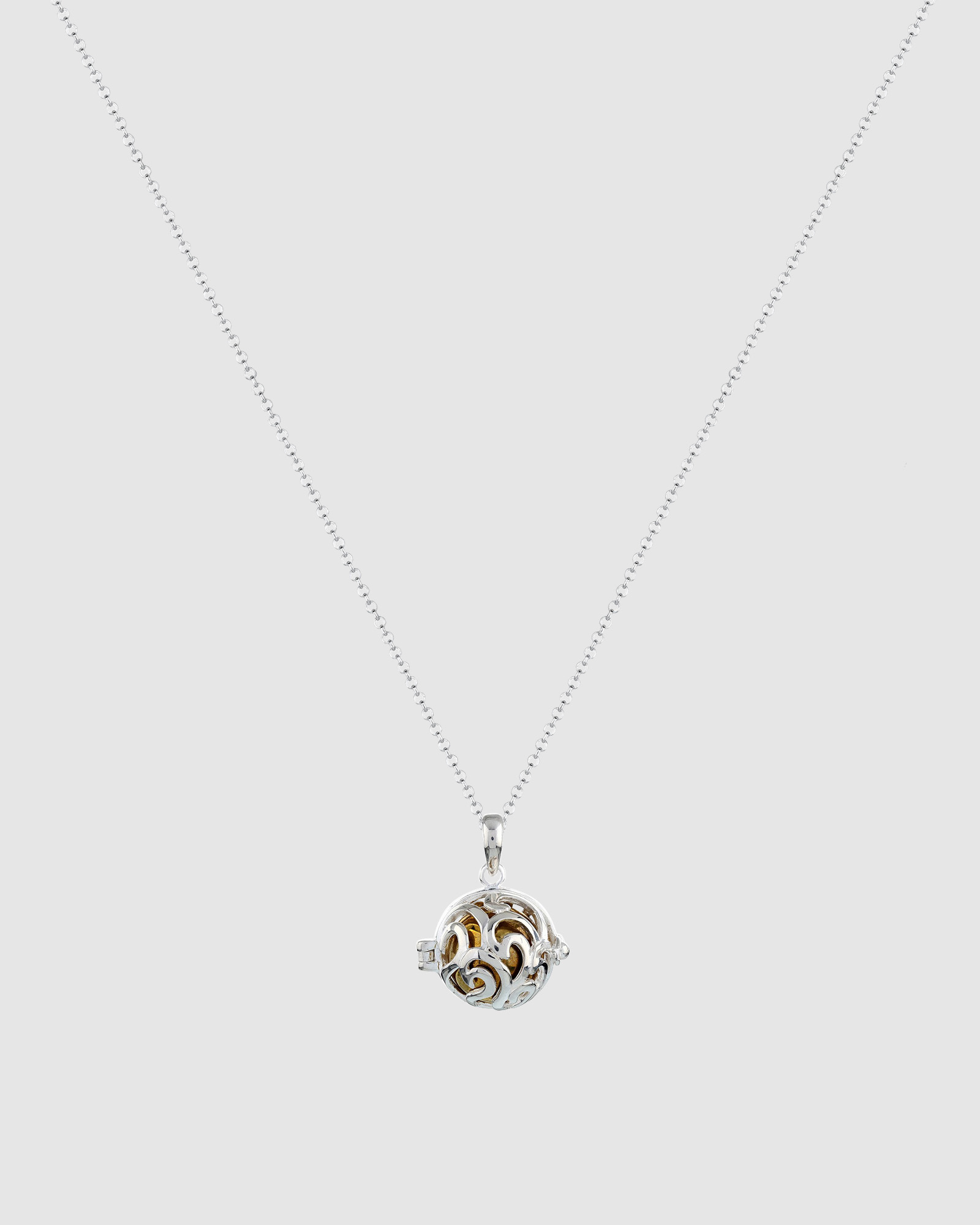 Necklace Heart Ornament 925 Sterling Silver