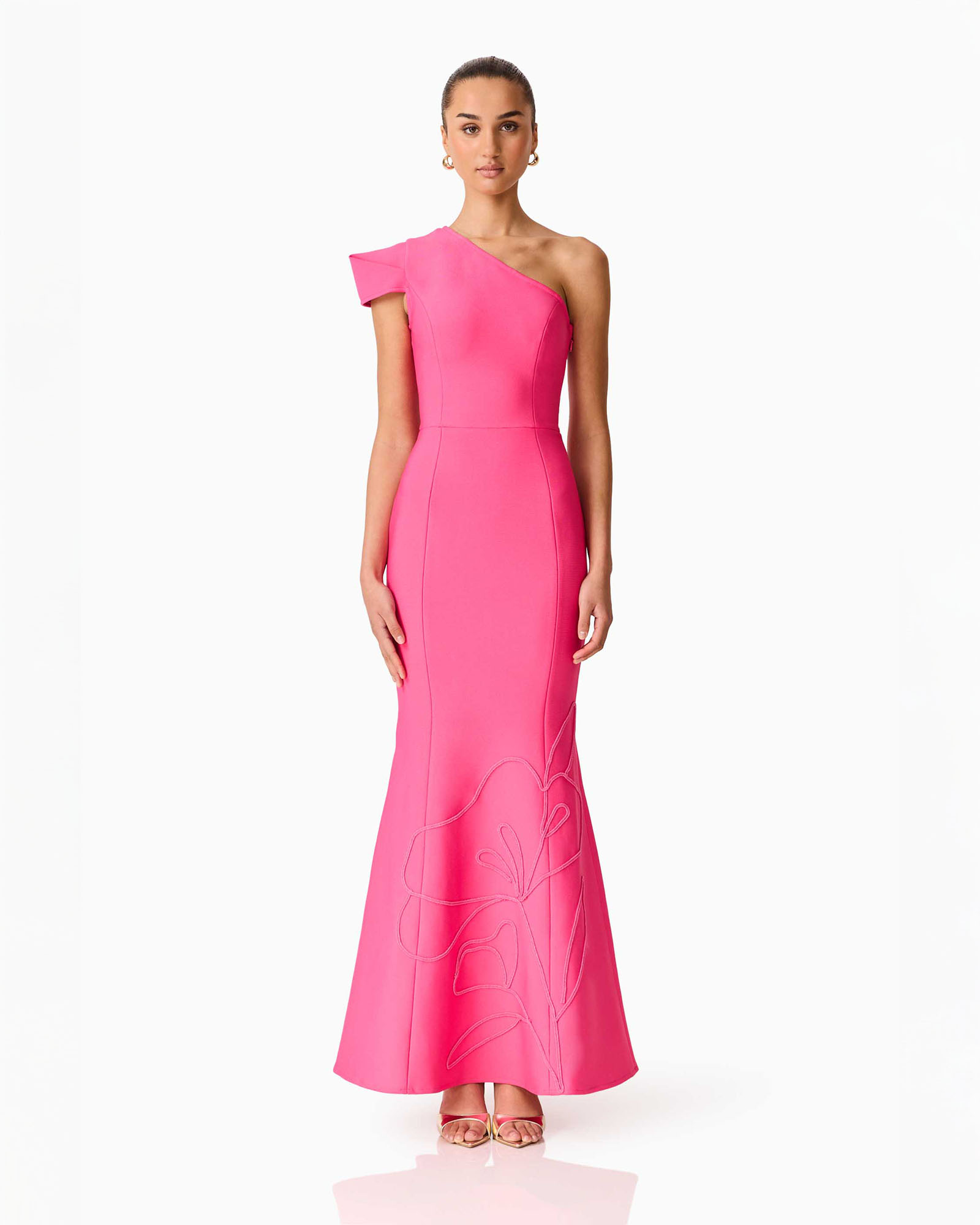 Opline One Shoulder Gown